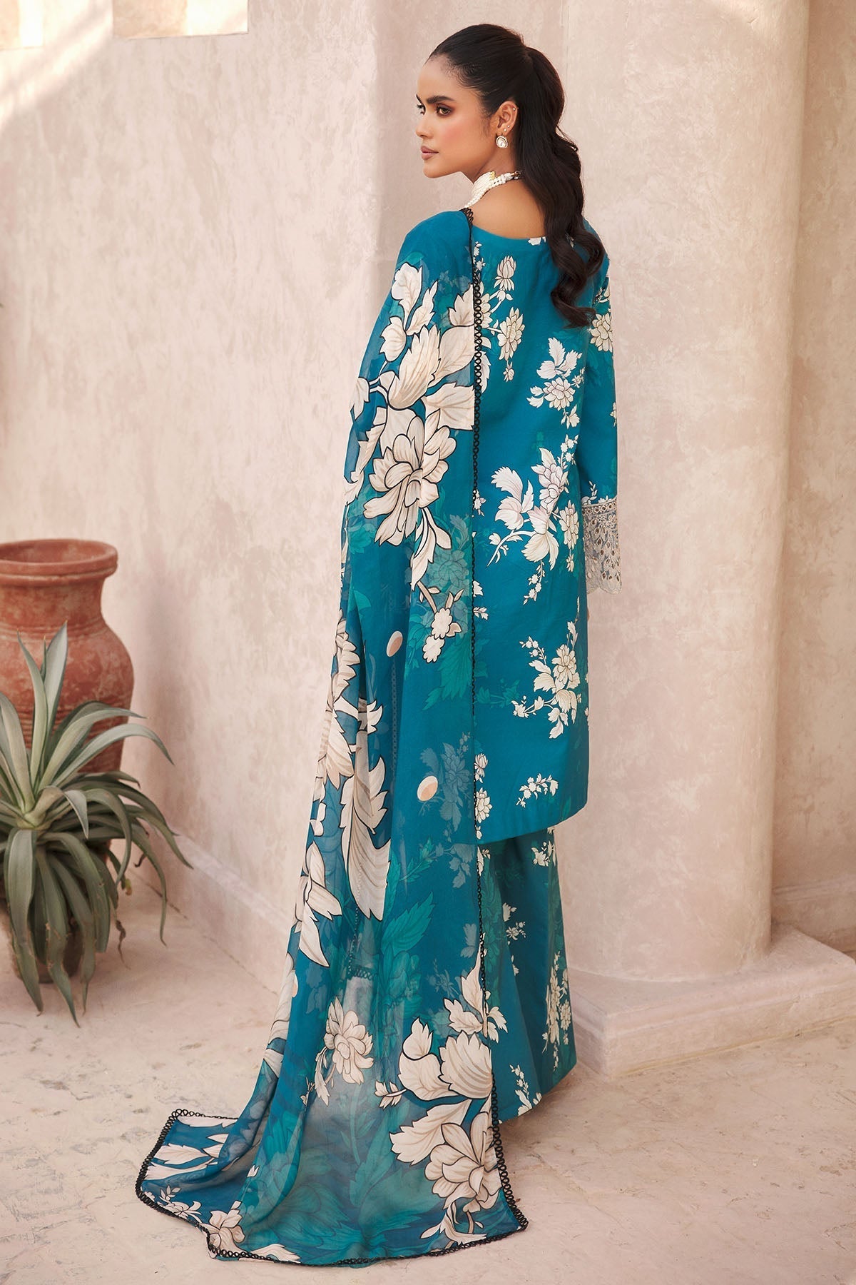 Motifz | Amal Luxury Lawn | 3737 by Motifz - Designer Dress - Type: Ladies Clothes - Available at Libayah - 100% Original