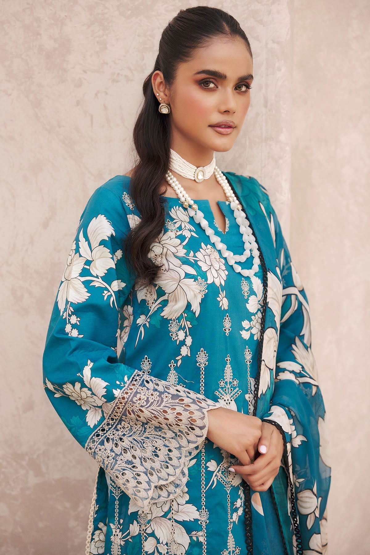 Motifz | Amal Luxury Lawn | 3737 by Motifz - Designer Dress - Type: Ladies Clothes - Available at Libayah - 100% Original