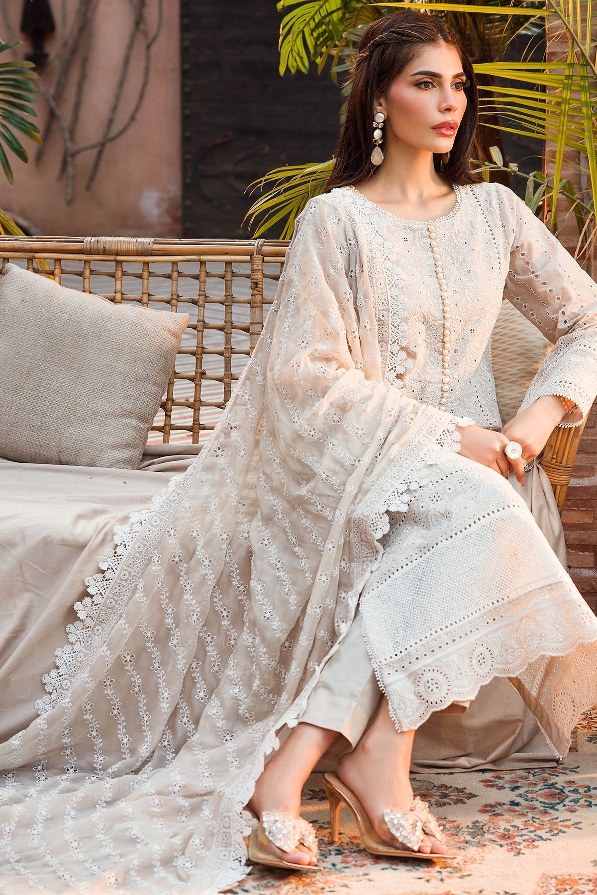 Motifz | Premium Lawn 24 | 4434-SHABNAM by Motifz - Designer Dress - Type: Ladies Clothes - Available at Libayah - 100% Original