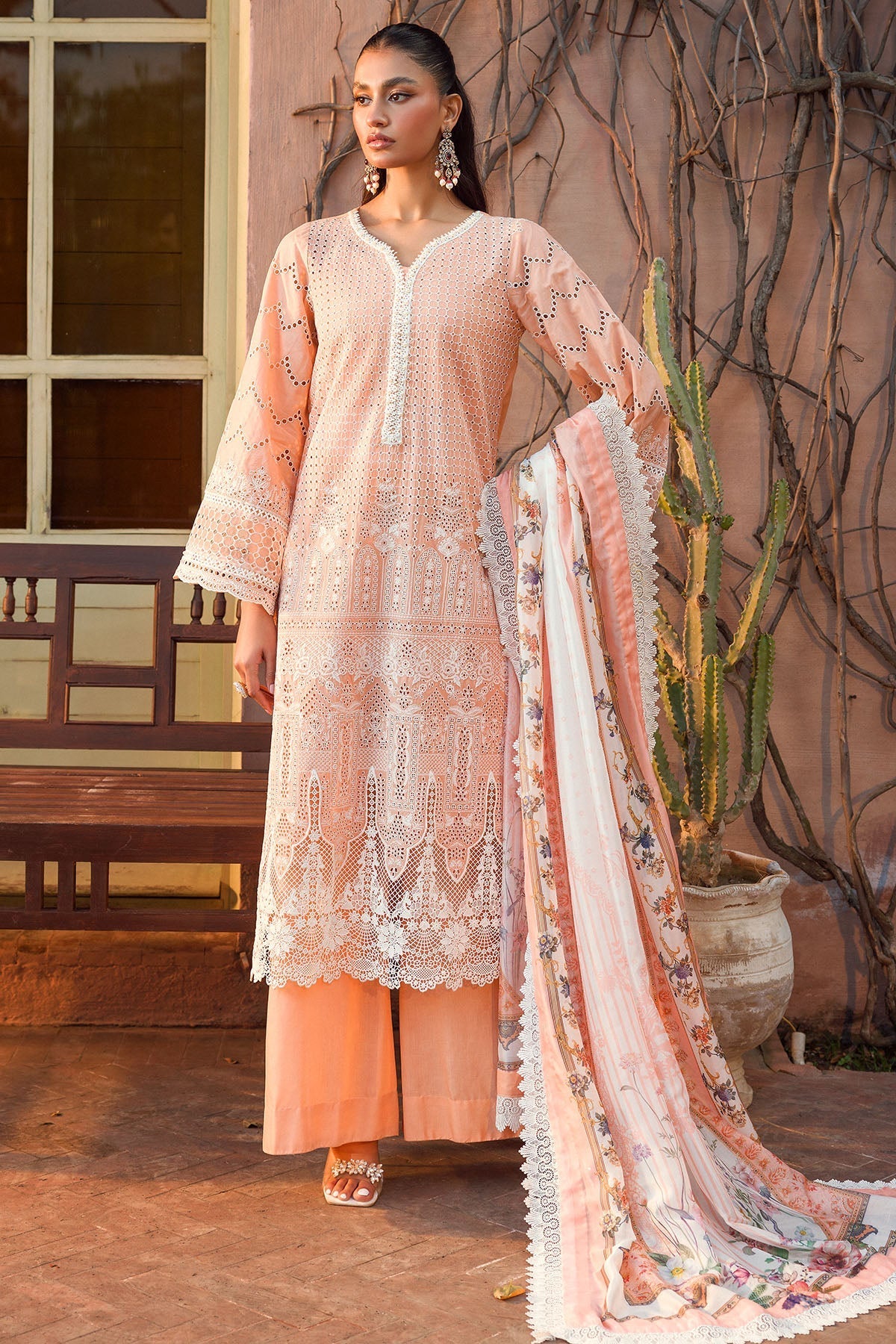 Motifz | Premium Lawn 24 | 4435-SABIHA by Motifz - Designer Dress - Type: Ladies Clothes - Available at Libayah - 100% Original