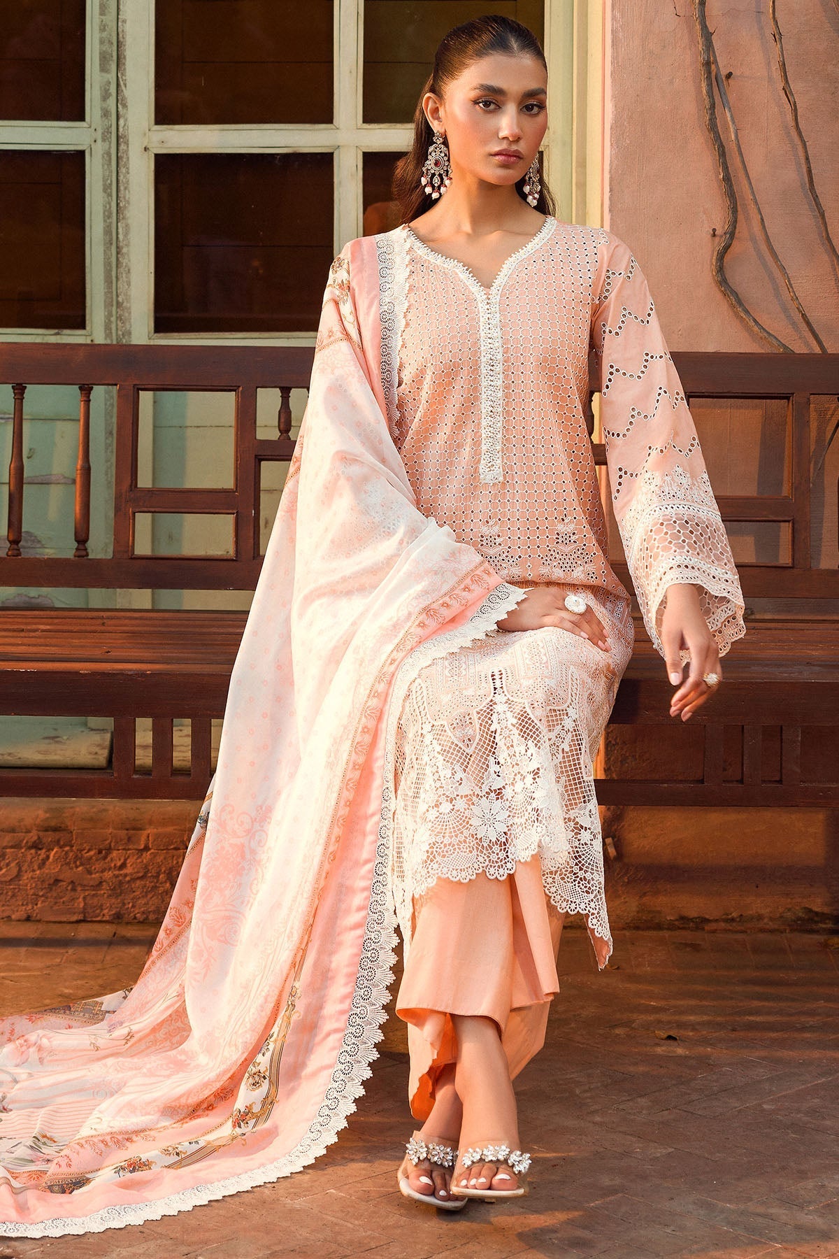 Motifz | Premium Lawn 24 | 4435-SABIHA by Motifz - Designer Dress - Type: Ladies Clothes - Available at Libayah - 100% Original