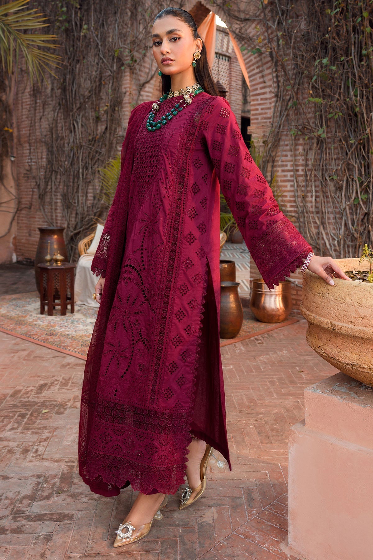 Motifz | Premium Lawn 24 | 4439-YASMEEN by Motifz - Designer Dress - Type: Ladies Clothes - Available at Libayah - 100% Original