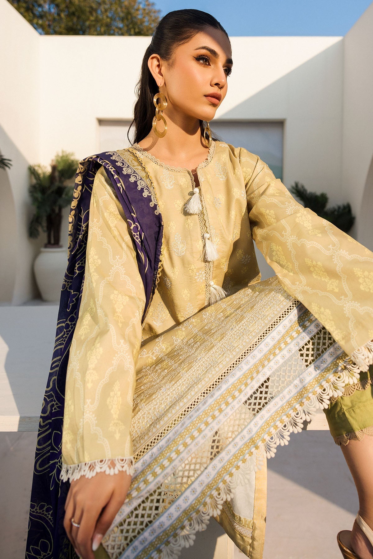 Motifz | Umang Lawn | 4635-PASBAAN by Motifz - Designer Dress - Type: Ladies Clothes - Available at Libayah - 100% Original