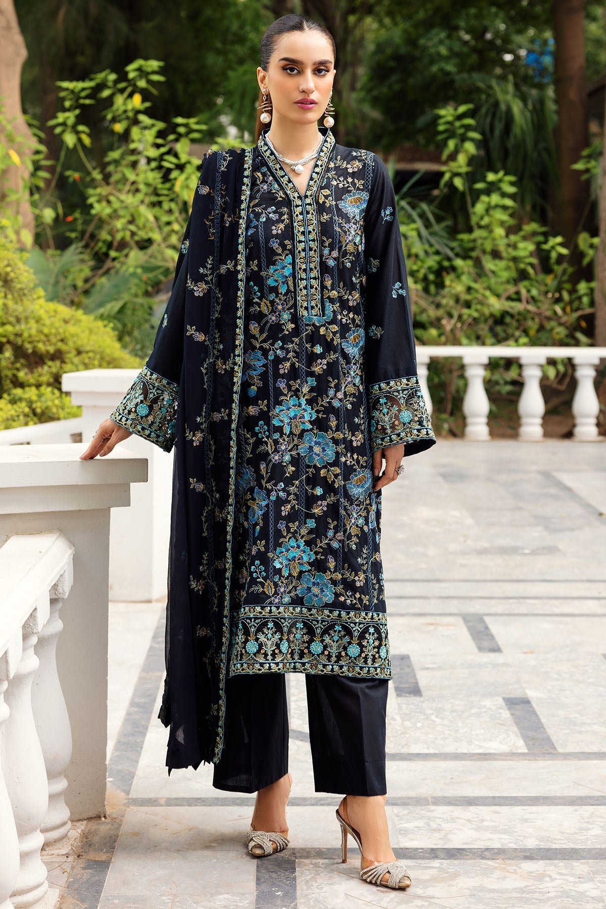Motifz | Premium Lawn 24 | 4834-ROHA by Motifz - Designer Dress - Type: Ladies Clothes - Available at Libayah - 100% Original