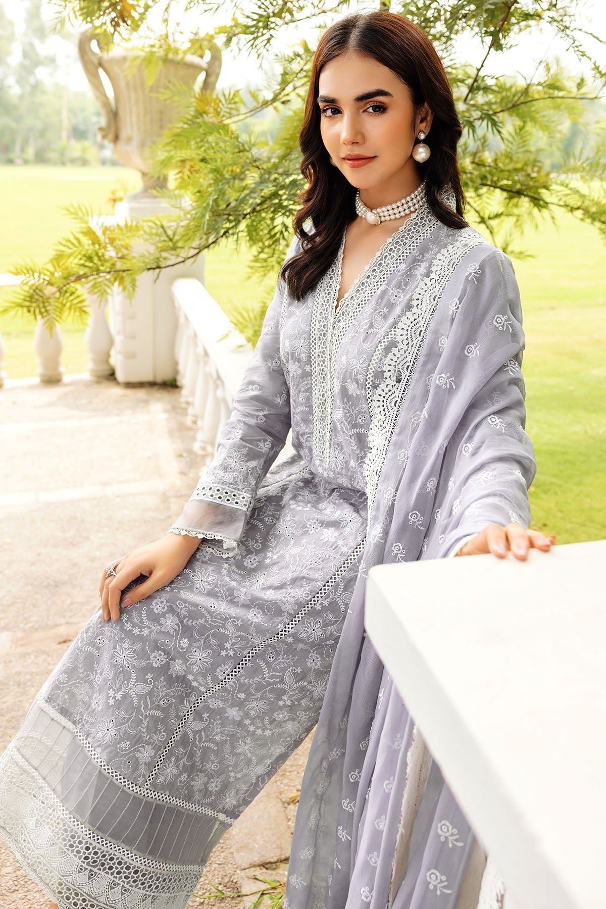 Motifz | Premium Lawn 24 | 4837-MEHTAB by Motifz - Designer Dress - Type: Ladies Clothes - Available at Libayah - 100% Original