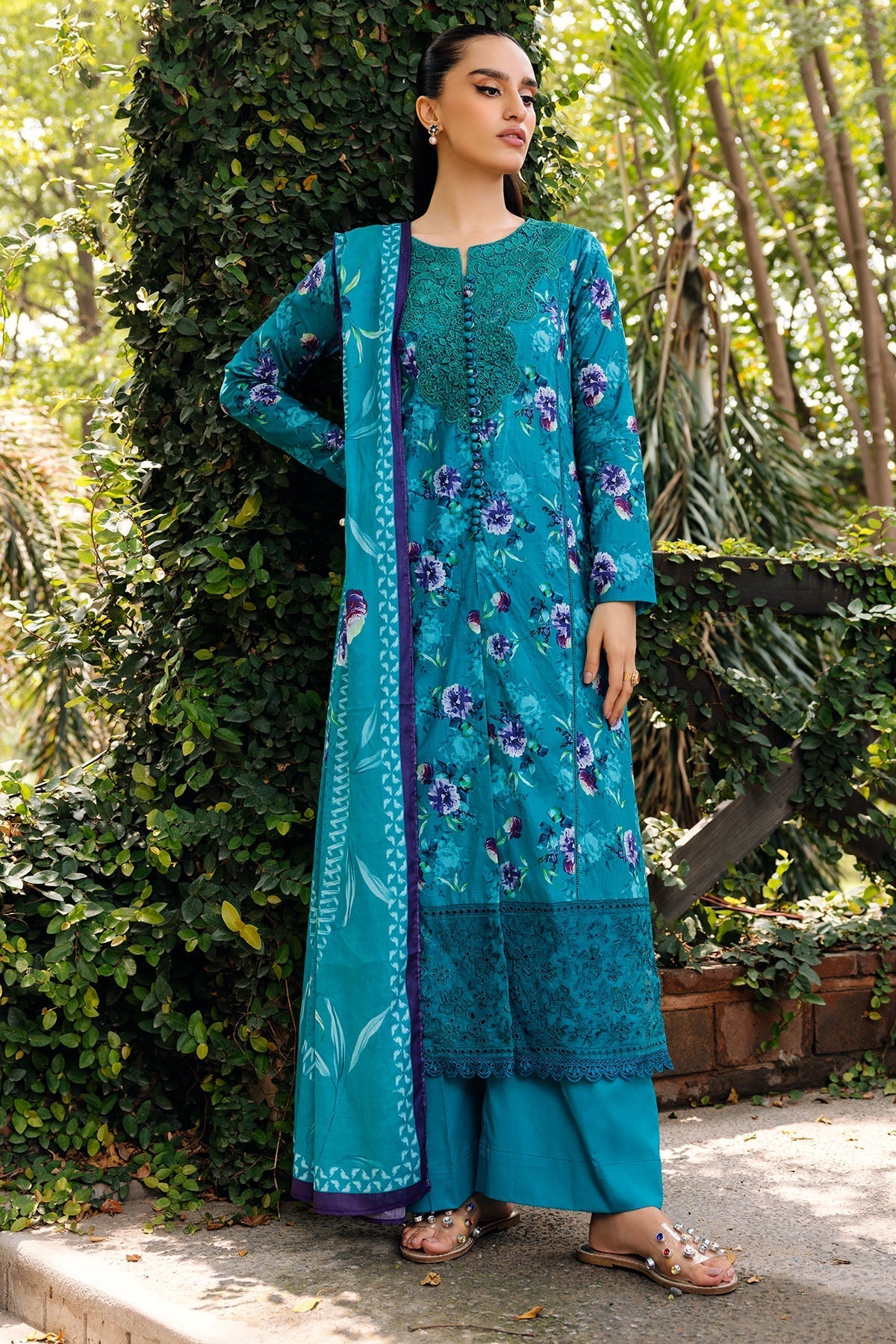 Motifz | Umang Lawn | 4893-AALIYA by Motifz - Designer Dress - Type: Ladies Clothes - Available at Libayah - 100% Original