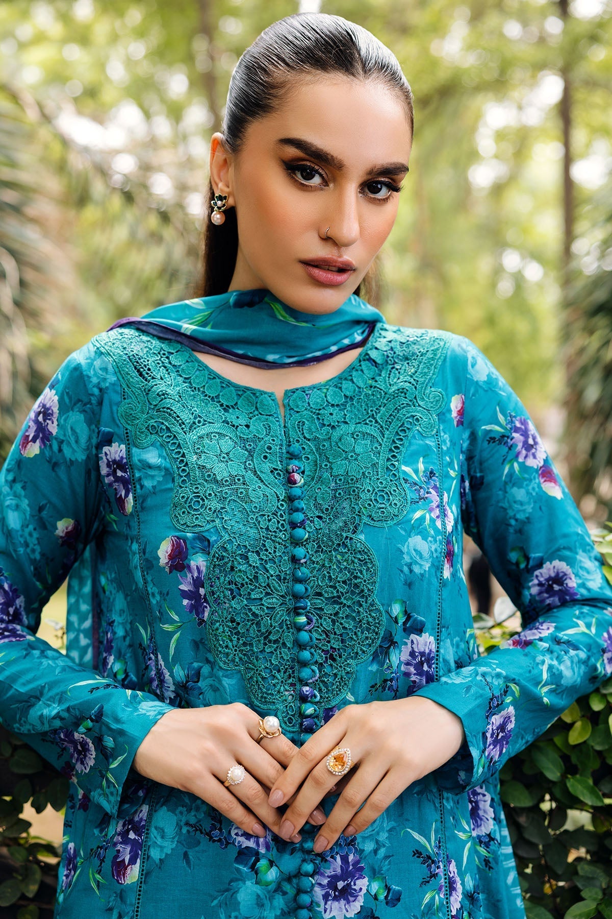 Motifz | Umang Lawn | 4893-AALIYA by Motifz - Designer Dress - Type: Ladies Clothes - Available at Libayah - 100% Original