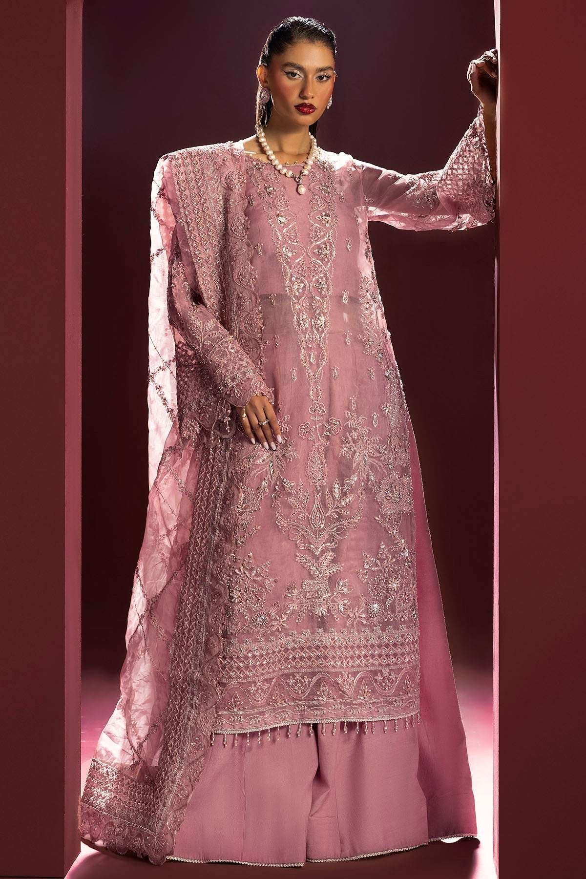 Motifz | Luxury Wedding Formals | 4934-ABSHAR by Motifz - Designer Dress - Type: Ladies Clothes - Available at Libayah - 100% Original