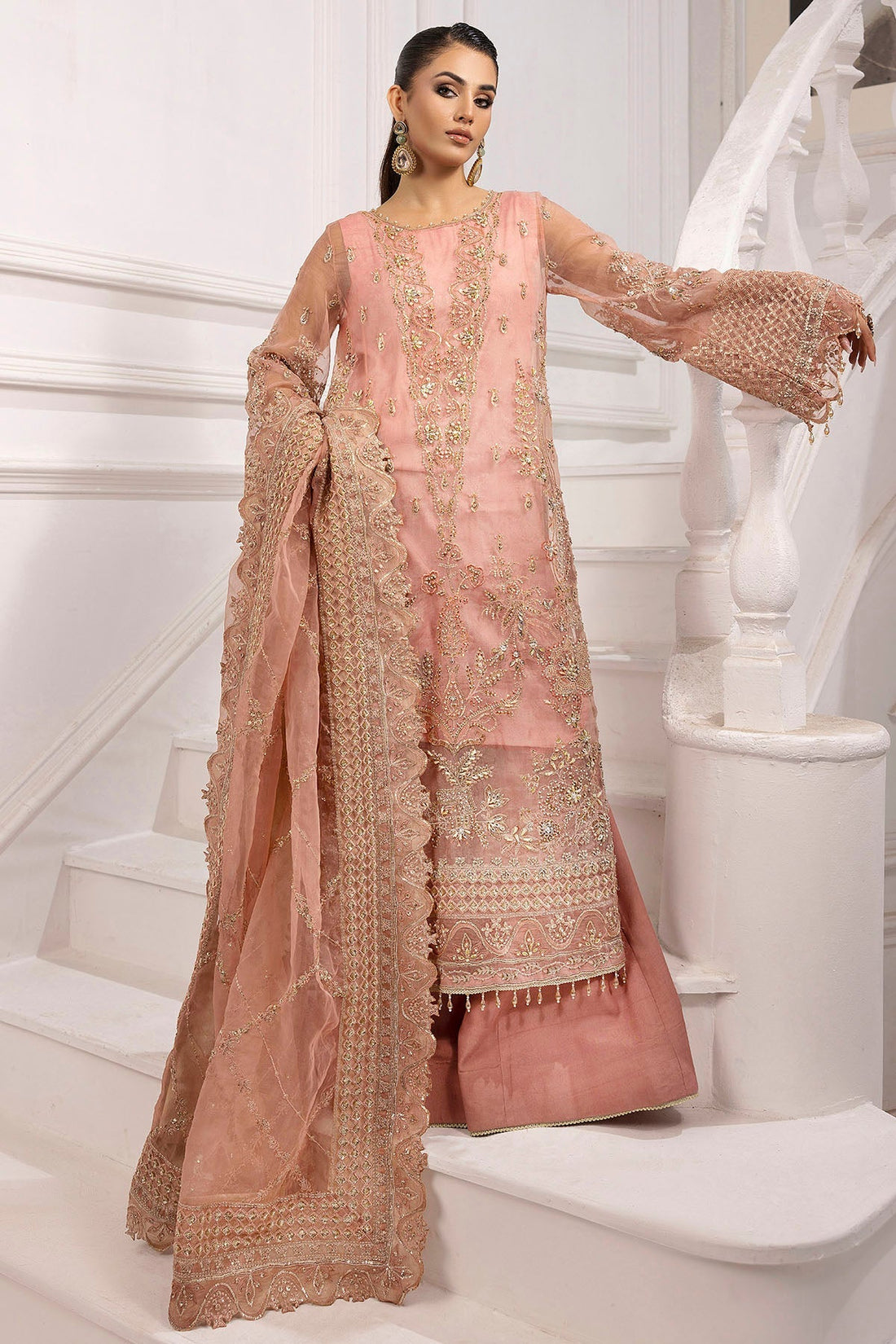 Motifz | Luxury Formal | 4934-ABSHAR by Motifz - Designer Dress - Type: Ladies Clothes - Available at Libayah - 100% Original