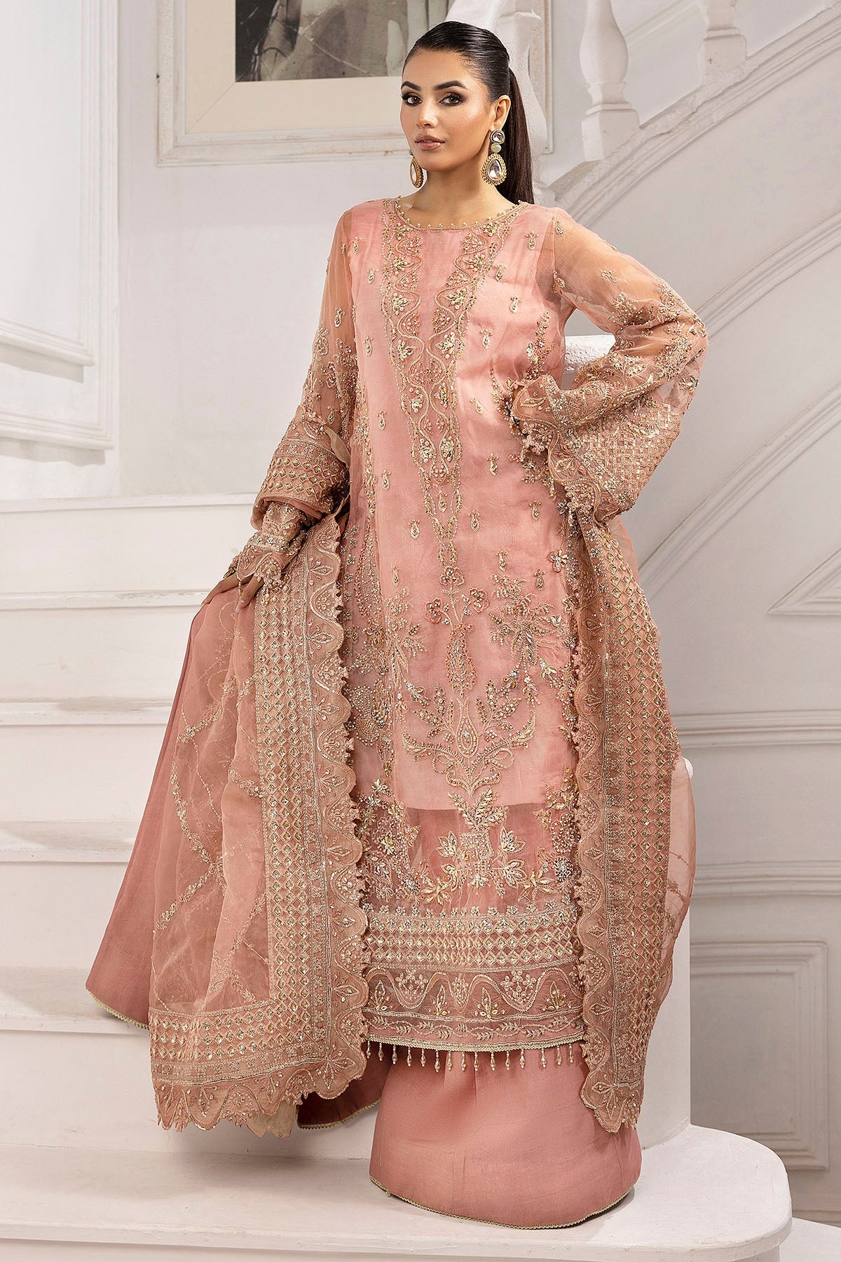 Motifz | Luxury Formal | 4934-ABSHAR by Motifz - Designer Dress - Type: Ladies Clothes - Available at Libayah - 100% Original