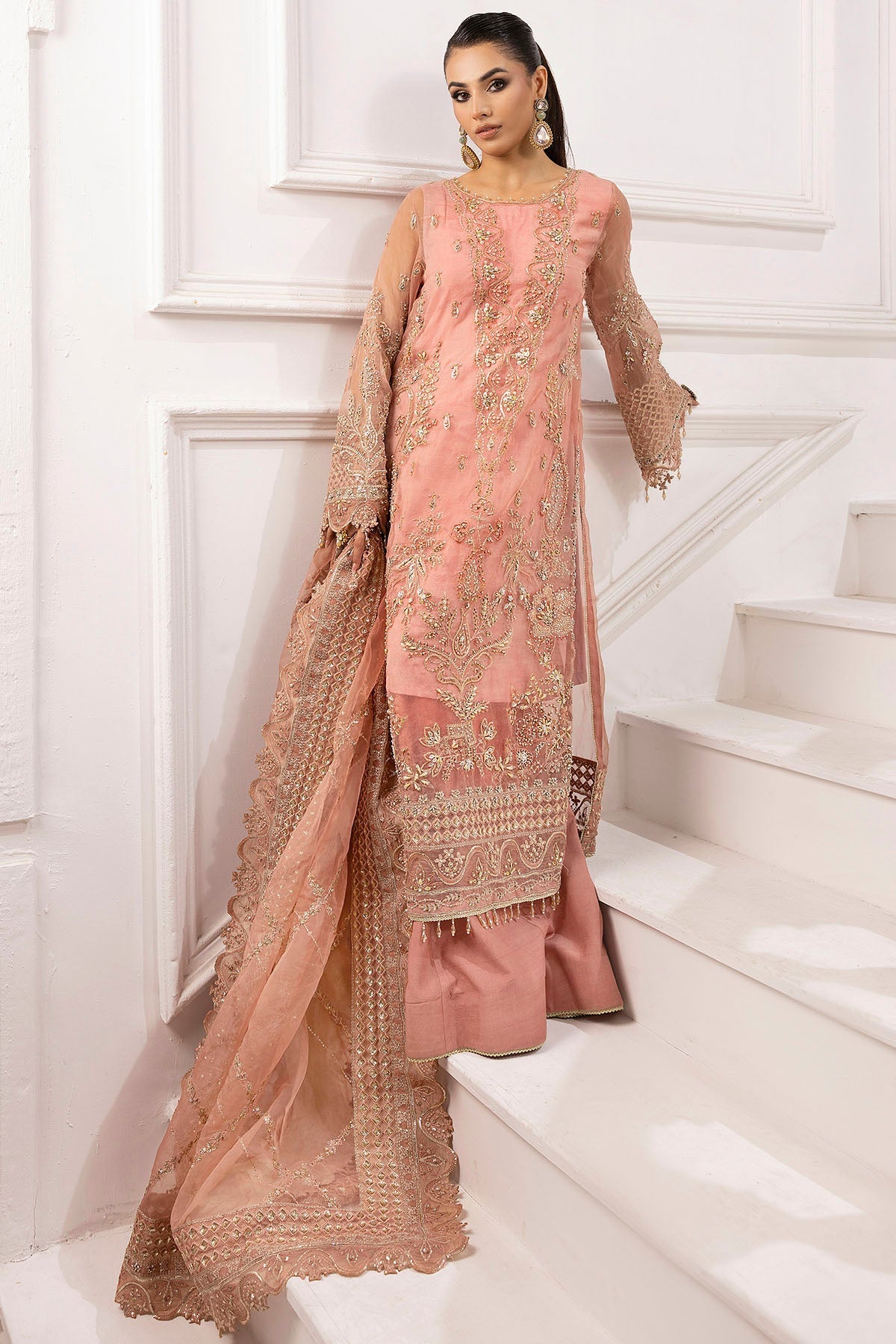 Motifz | Luxury Formal | 4934-ABSHAR by Motifz - Designer Dress - Type: Ladies Clothes - Available at Libayah - 100% Original