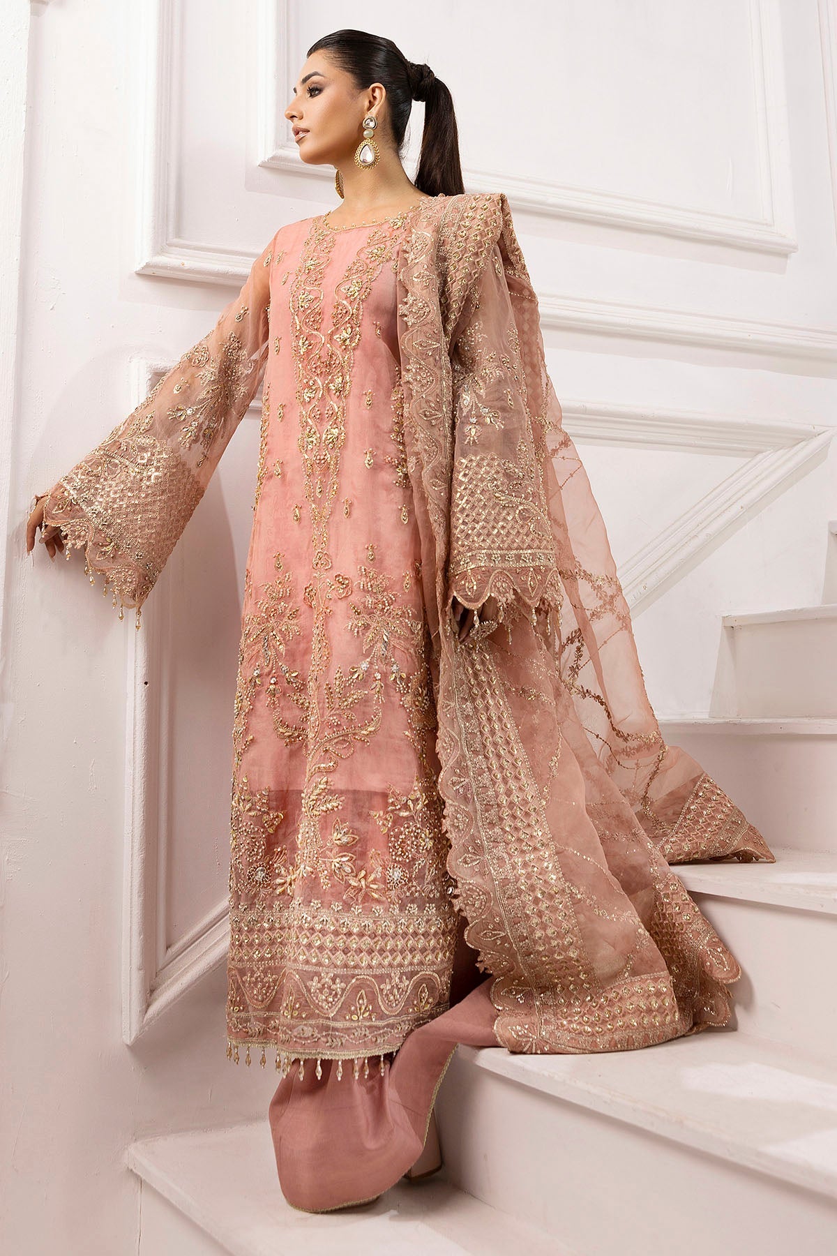 Motifz | Luxury Formal | 4934-ABSHAR by Motifz - Designer Dress - Type: Ladies Clothes - Available at Libayah - 100% Original