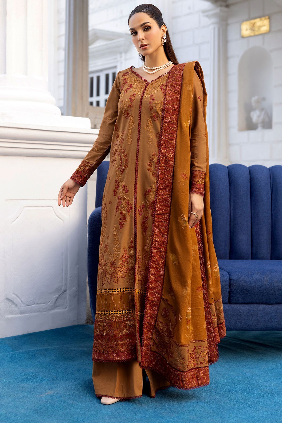 Motifz | Premium Khaddar | 4998-BAZIF by Motifz - Designer Dress - Type: Ladies Clothes - Available at Libayah - 100% Original