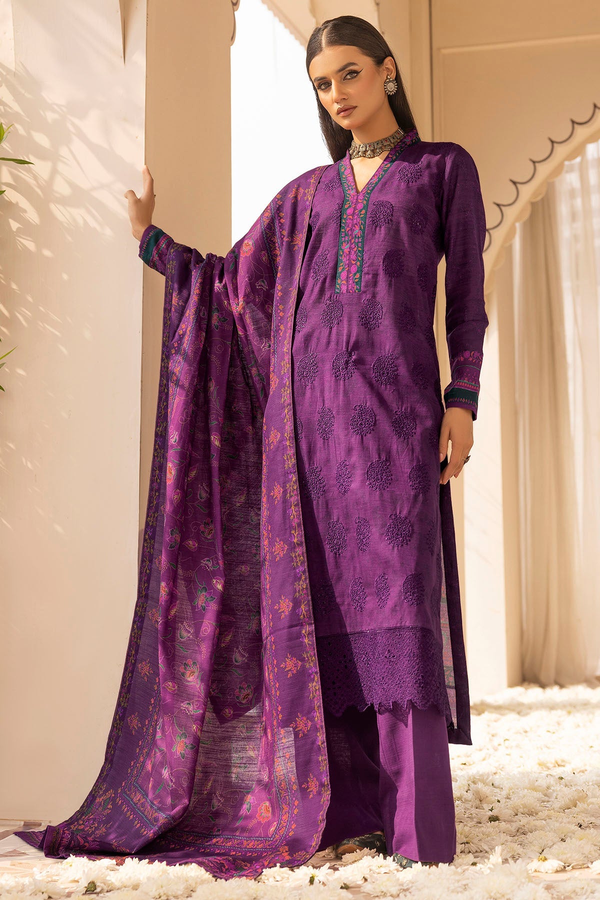 Motifz | Premium Khaddar | 5023-URSHIA by Motifz - Designer Dress - Type: Ladies Clothes - Available at Libayah - 100% Original