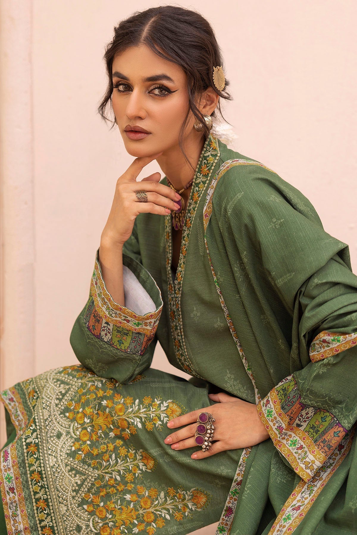 Motifz | Premium Khaddar | 5024-TAIMA by Motifz - Designer Dress - Type: Ladies Clothes - Available at Libayah - 100% Original