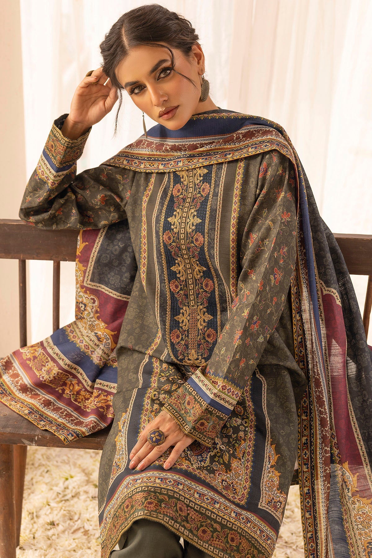 Motifz | Premium Khaddar | 5026-ROHA by Motifz - Designer Dress - Type: Ladies Clothes - Available at Libayah - 100% Original