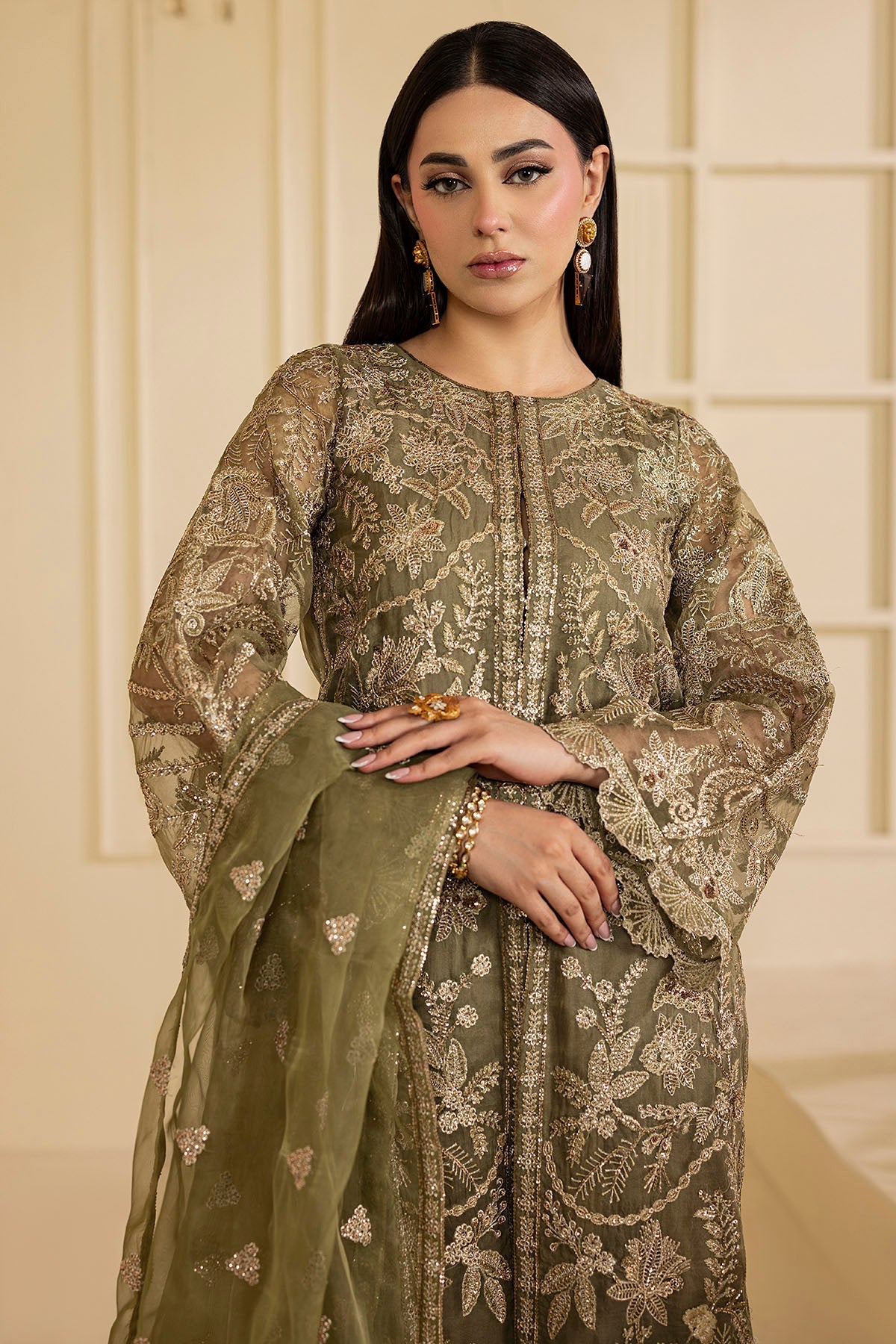 Motifz | Luxury Formal | 5137-GREEN by Motifz - Designer Dress  - Type : Ladies Clothes - Available at Libayah - 100% Original 