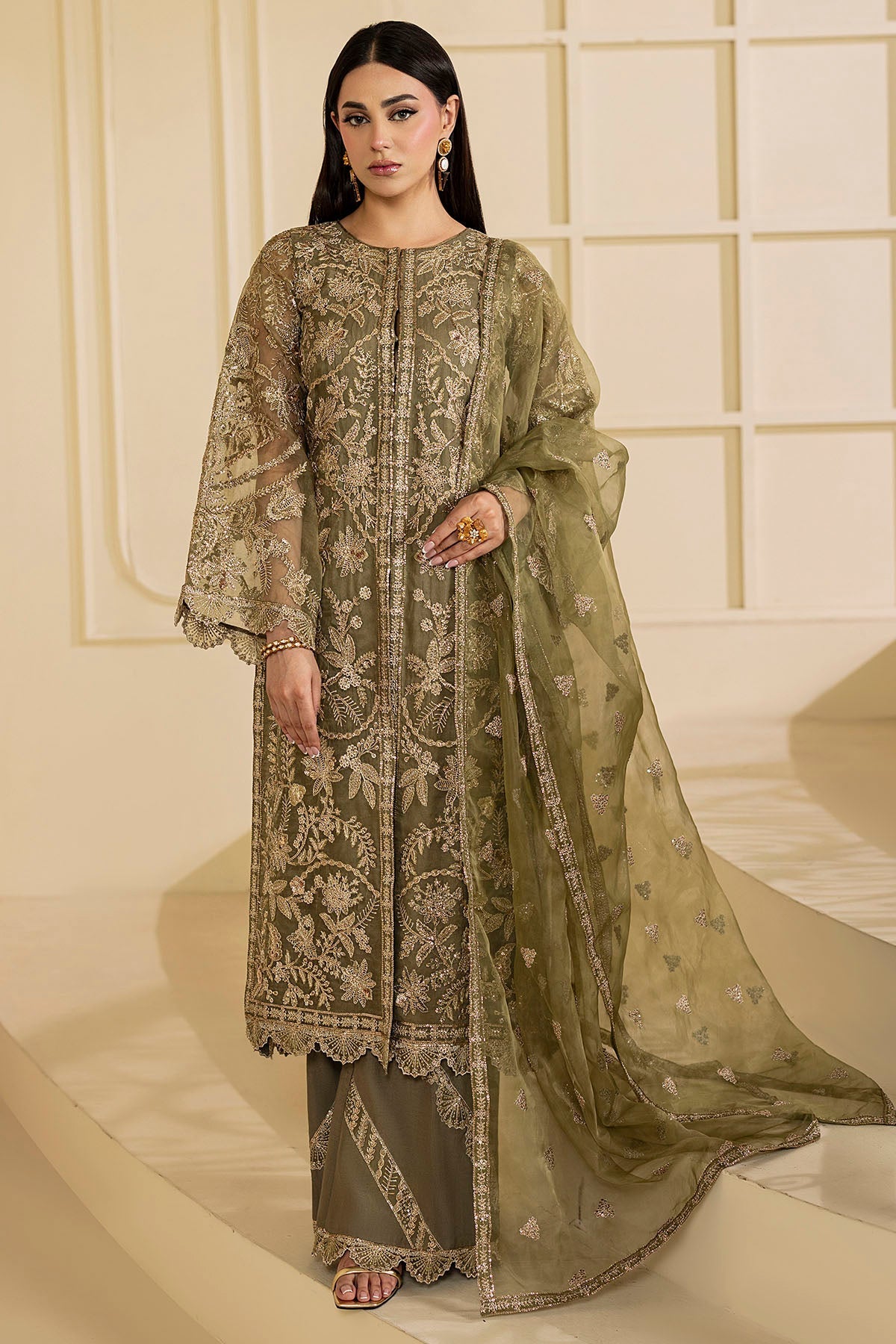 Motifz | Luxury Formal | 5137-GREEN by Motifz - Designer Dress  - Type : Ladies Clothes - Available at Libayah - 100% Original 