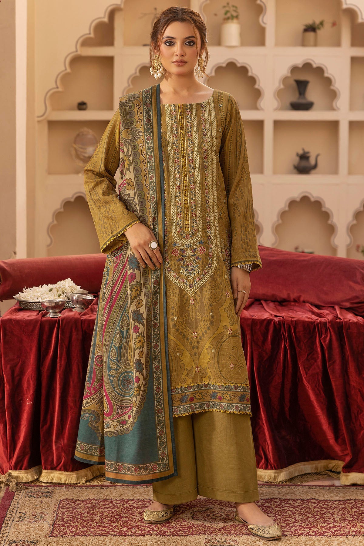 Motifz | Premium Khaddar | 5203-UMMID by Motifz - Designer Dress - Type: Ladies Clothes - Available at Libayah - 100% Original