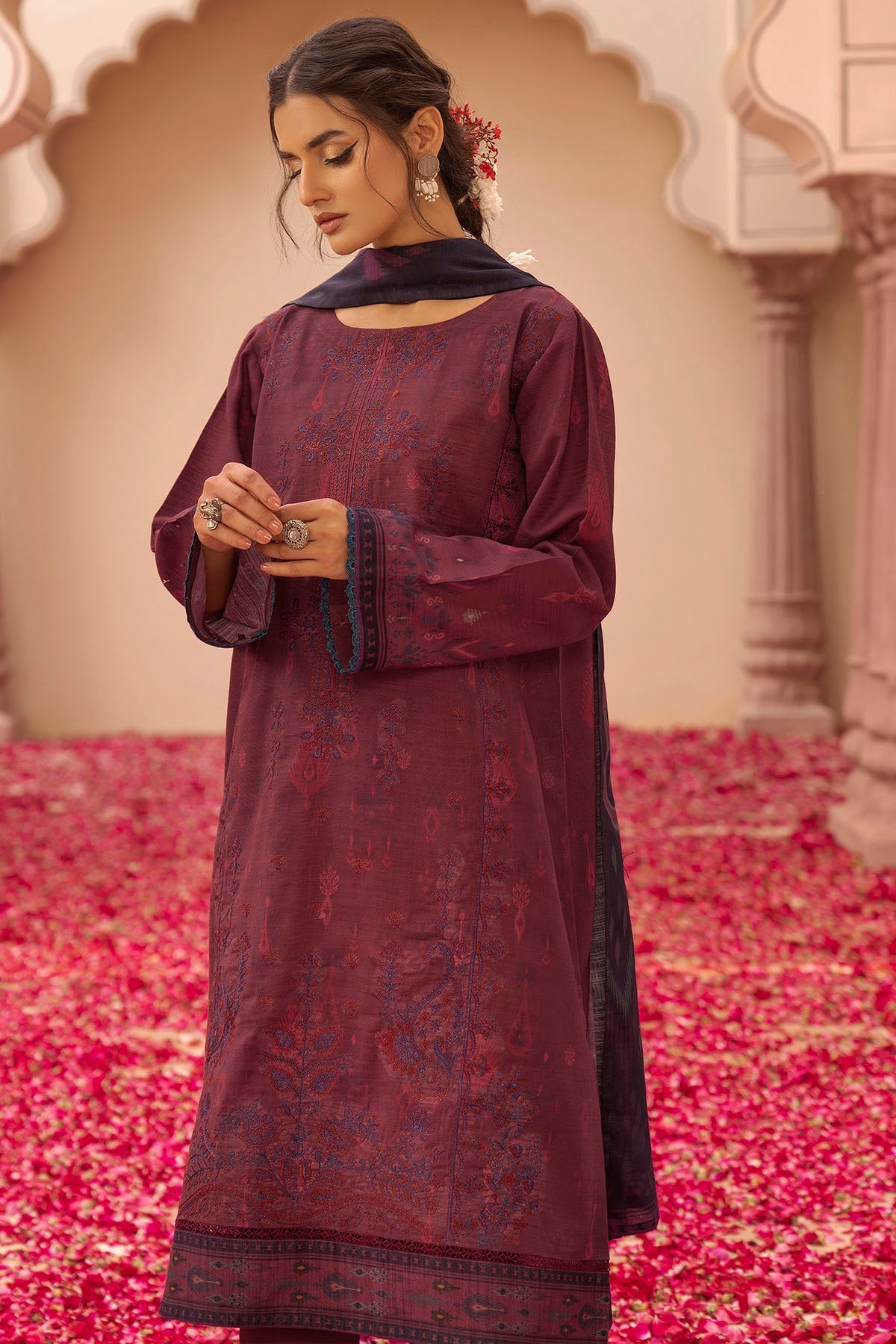 Motifz | Premium Khaddar | 5206-RIFAYA by Motifz - Designer Dress - Type: Ladies Clothes - Available at Libayah - 100% Original