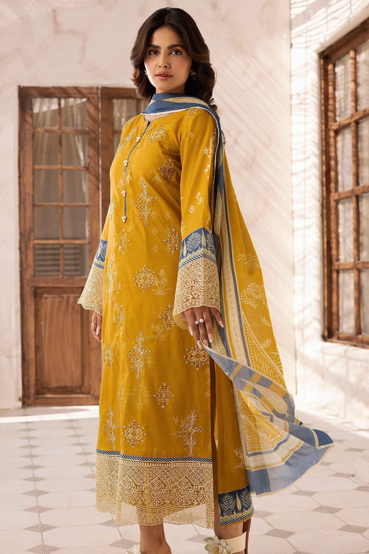 Motifz | Umang Lawn | 5416-USWA by Motifz - Designer Dress - Type: Ladies Clothes - Available at Libayah - 100% Original