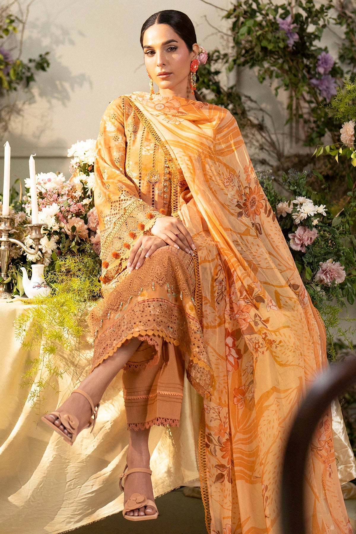 Motifz | Premium Lawn 25 | 5431-BLUEBEELL by Motifz - Designer Dress - Type: Ladies Clothes - Available at Libayah - 100% Original