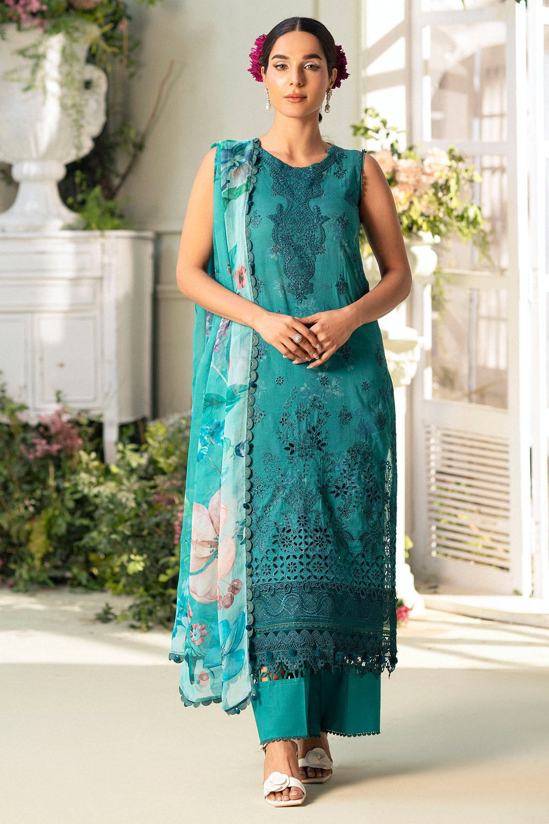 Motifz | Premium Lawn 25 | 5432-MARIGOLD by Motifz - Designer Dress - Type: Ladies Clothes - Available at Libayah - 100% Original