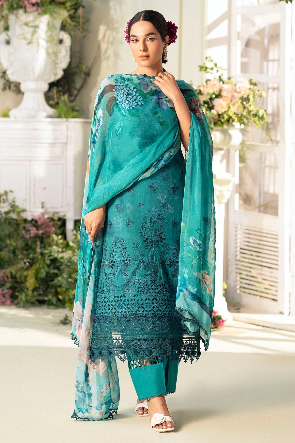 Motifz | Premium Lawn 25 | 5432-MARIGOLD by Motifz - Designer Dress - Type: Ladies Clothes - Available at Libayah - 100% Original