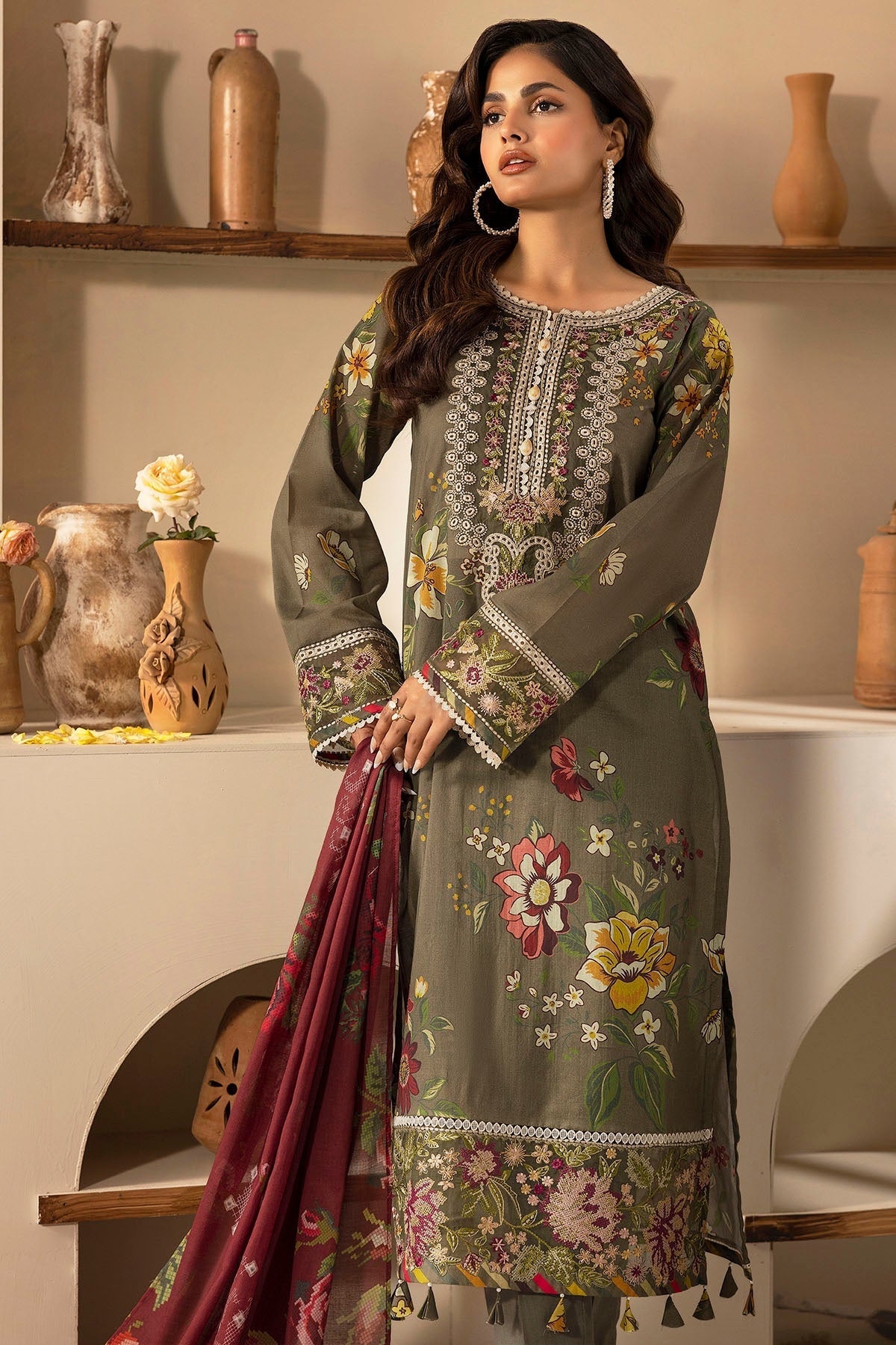 Motifz | Umang Lawn | 5470-NANCY by Motifz - Designer Dress - Type: Ladies Clothes - Available at Libayah - 100% Original
