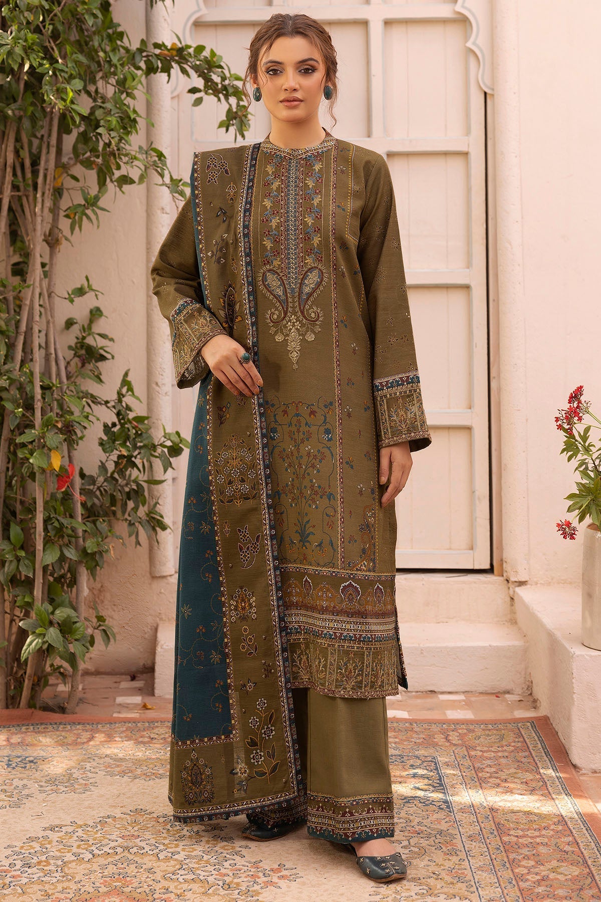 Motifz | Premium Khaddar | 5028-MAZNEEN by Motifz - Designer Dress - Type: Ladies Clothes - Available at Libayah - 100% Original