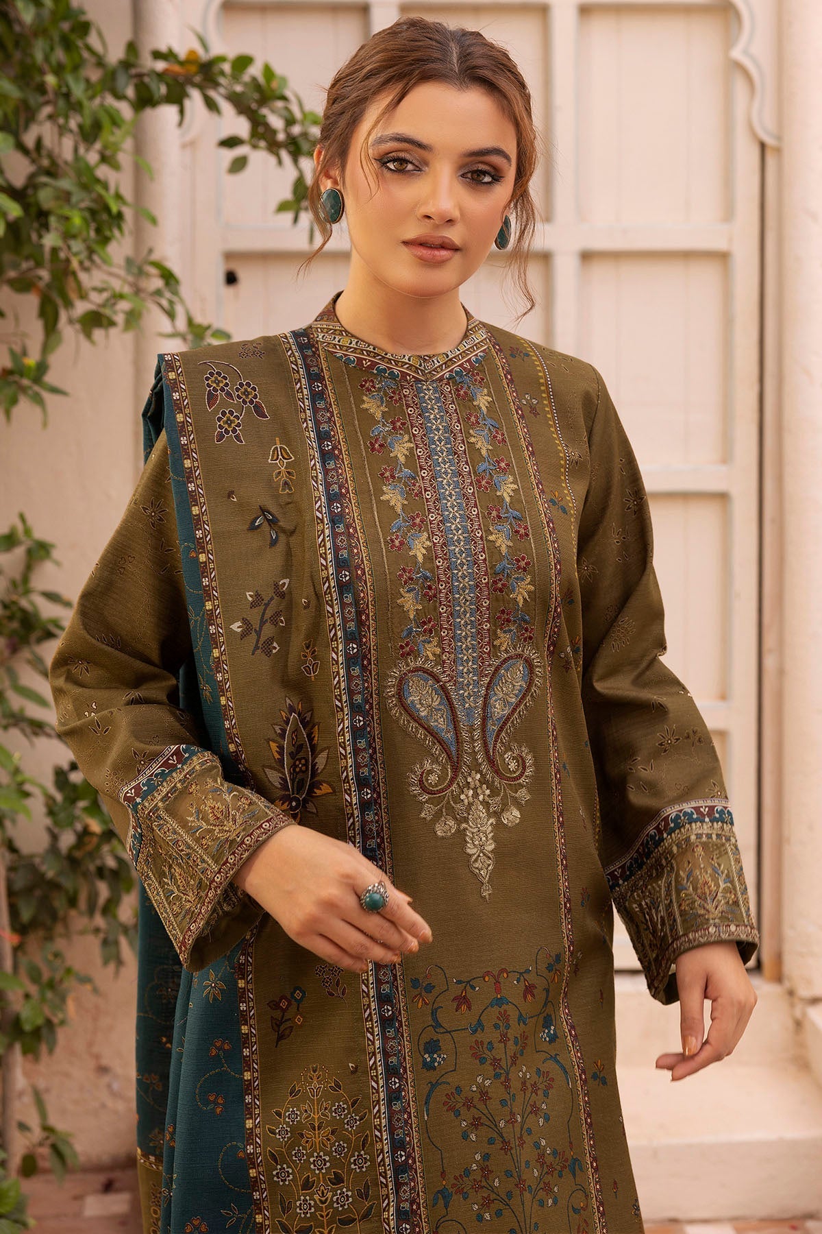 Motifz | Premium Khaddar | 5028-MAZNEEN by Motifz - Designer Dress - Type: Ladies Clothes - Available at Libayah - 100% Original