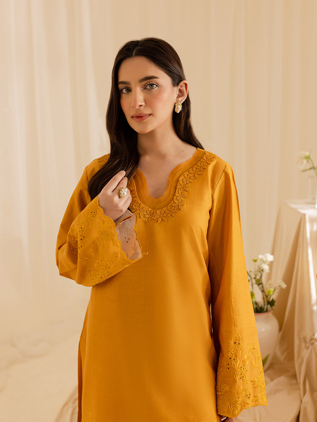 Mahnur | Petal Whispers Lawn Pret | Magnolia by Mahnur - Designer Dress - Type: Ladies Clothes - Available at Libayah - 100% Original