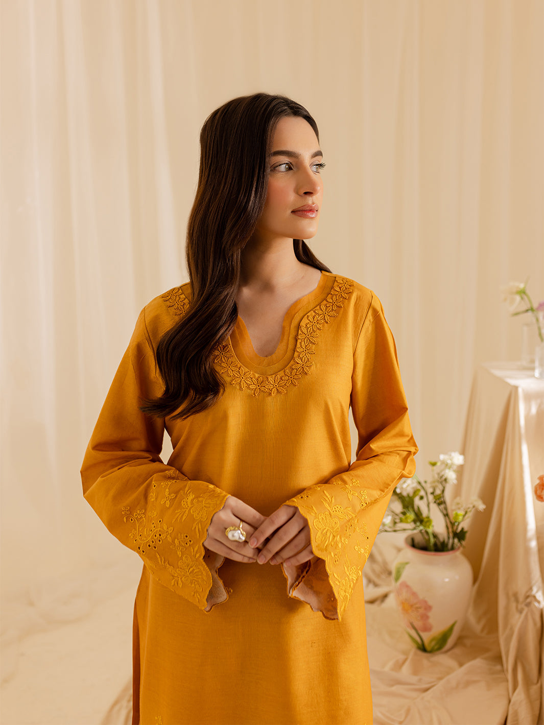 Mahnur | Petal Whispers Lawn Pret | Magnolia by Mahnur - Designer Dress - Type: Ladies Clothes - Available at Libayah - 100% Original