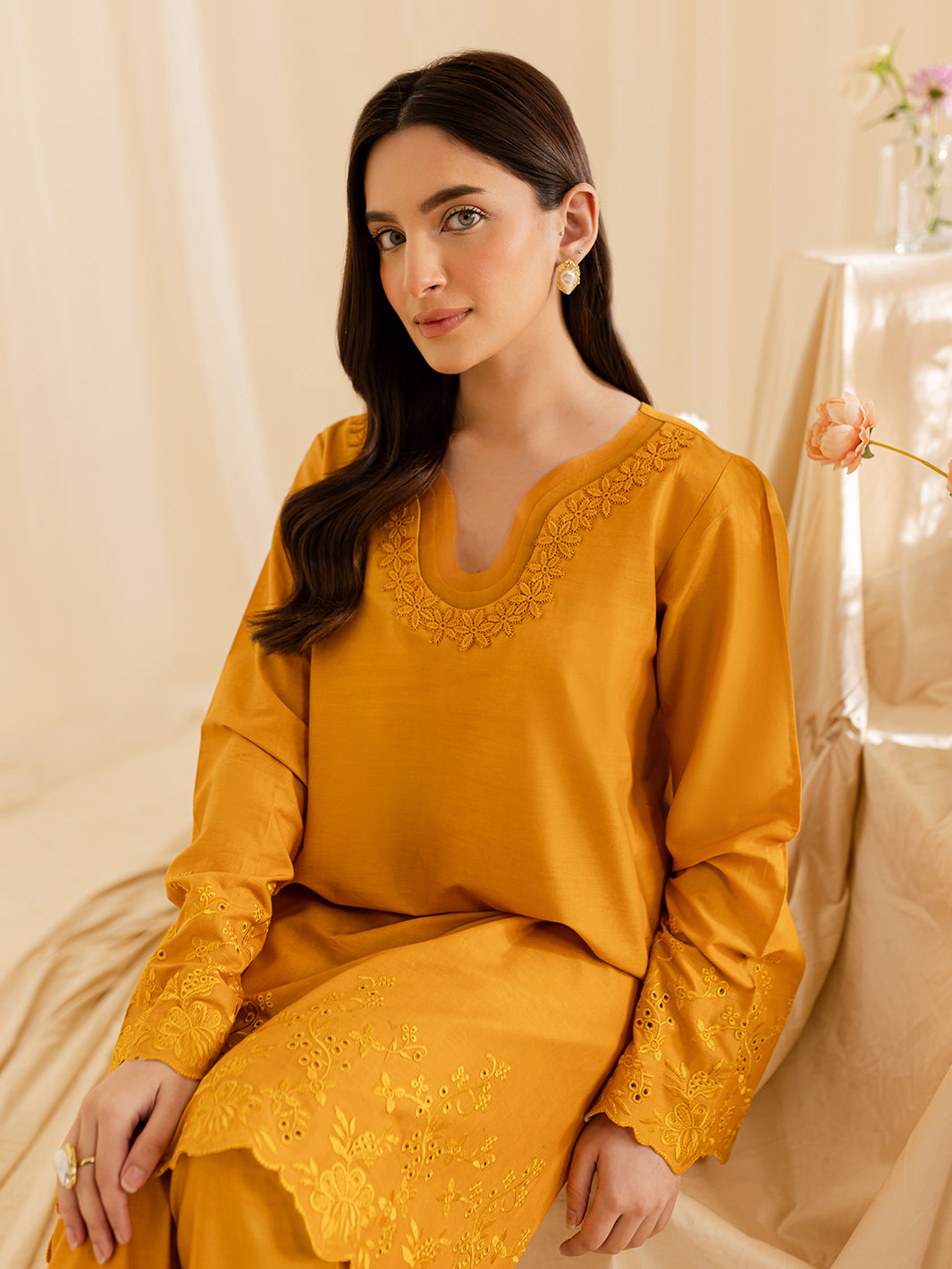 Mahnur | Petal Whispers Lawn Pret | Magnolia by Mahnur - Designer Dress - Type: Ladies Clothes - Available at Libayah - 100% Original