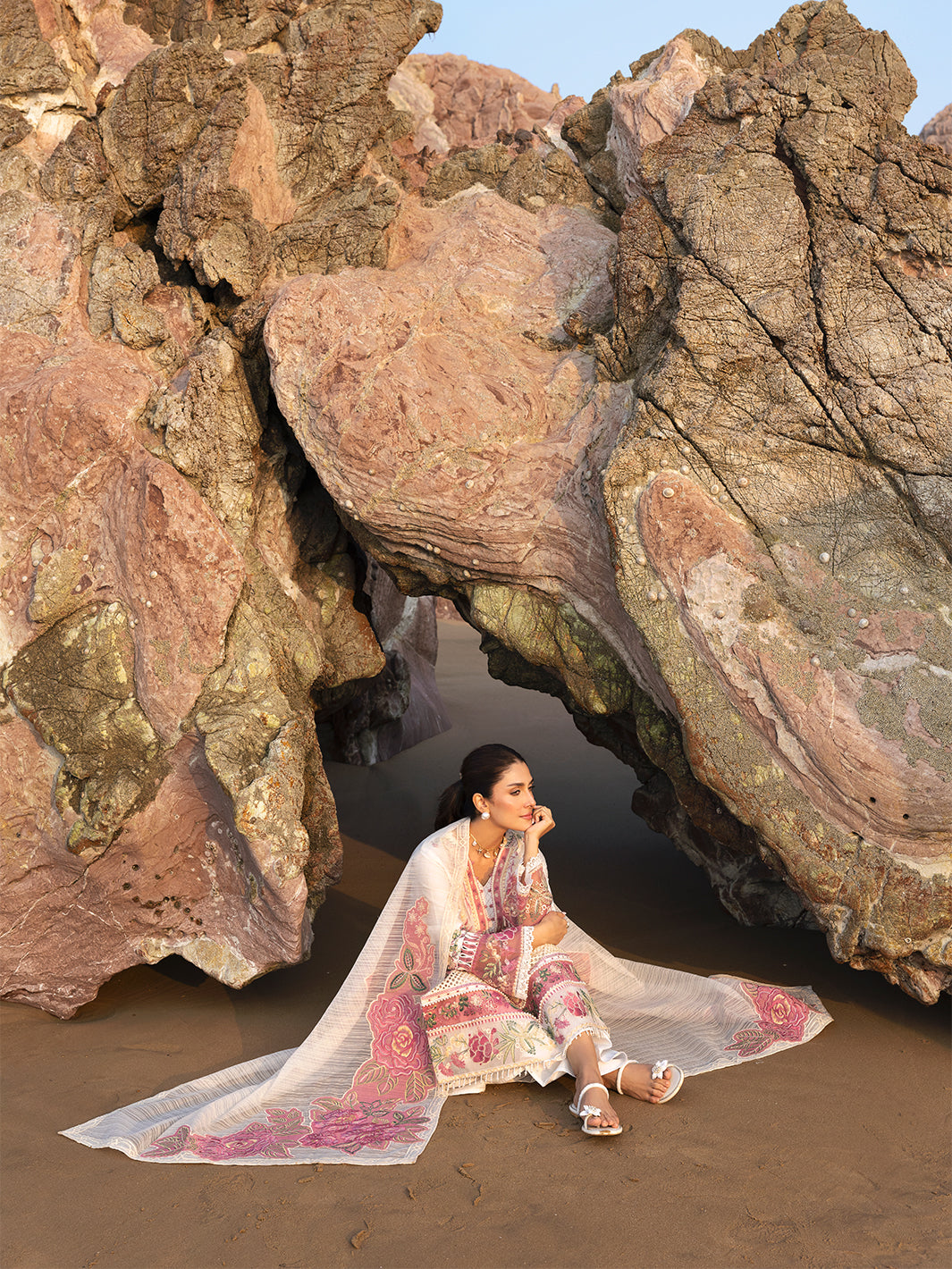 Mahnur | Sirena Luxury Lawn 25 | Magnolia by Mahnur - Designer Dress - Type: Ladies Clothes - Available at Libayah - 100% Original