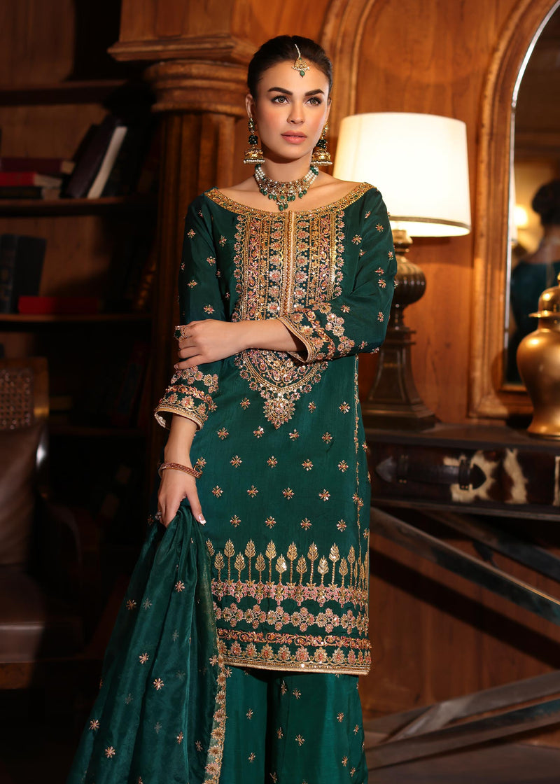 Waqas Shah | Meh-E-Nur | DAYLILLY by Waqas Shah - Designer Dress - Type: Ladies Clothes - Available at Libayah - 100% Original