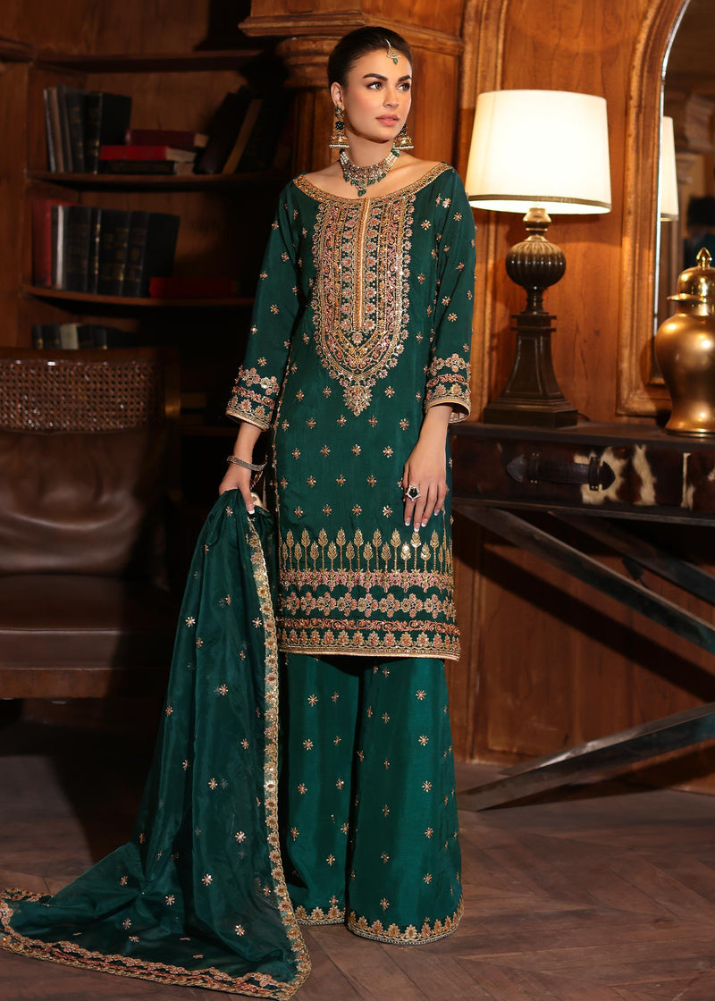 Waqas Shah | Meh-E-Nur | DAYLILLY by Waqas Shah - Designer Dress - Type: Ladies Clothes - Available at Libayah - 100% Original