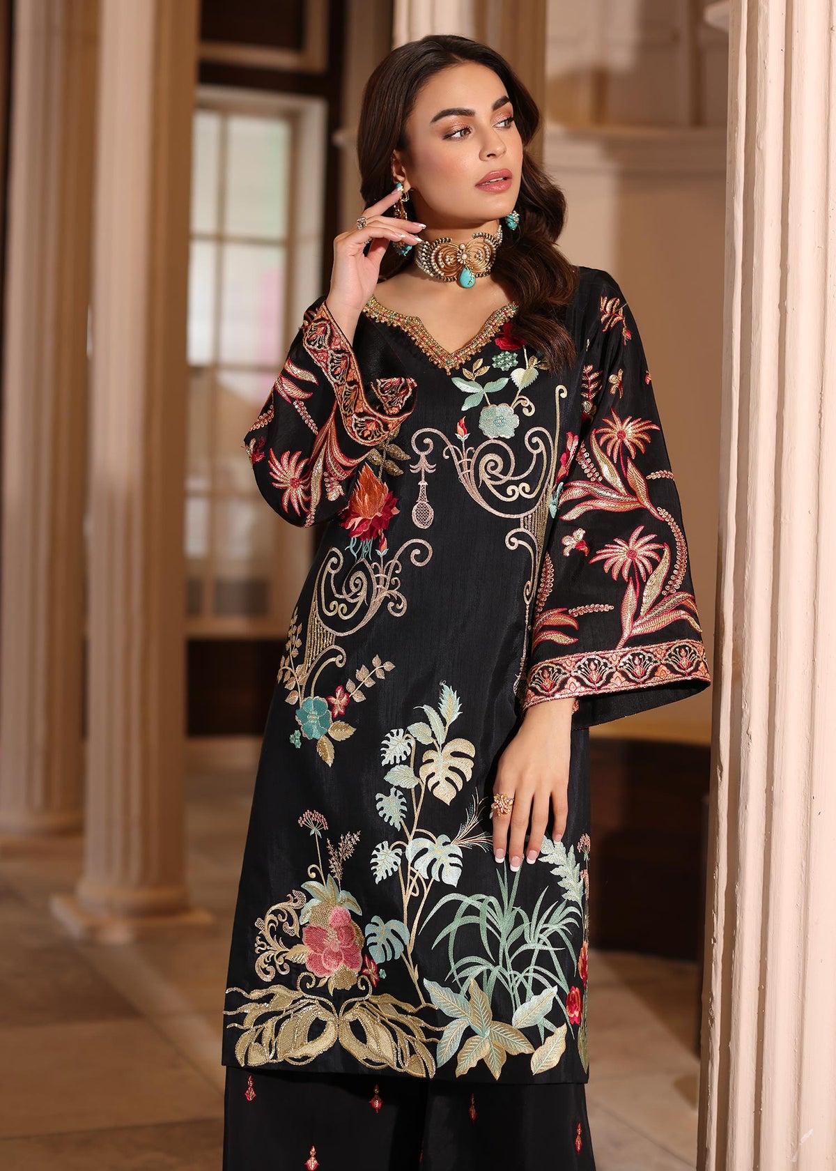 Waqas Shah | Meh-E-Nur | EMBER by Waqas Shah - Designer Dress - Type: Ladies Clothes - Available at Libayah - 100% Original