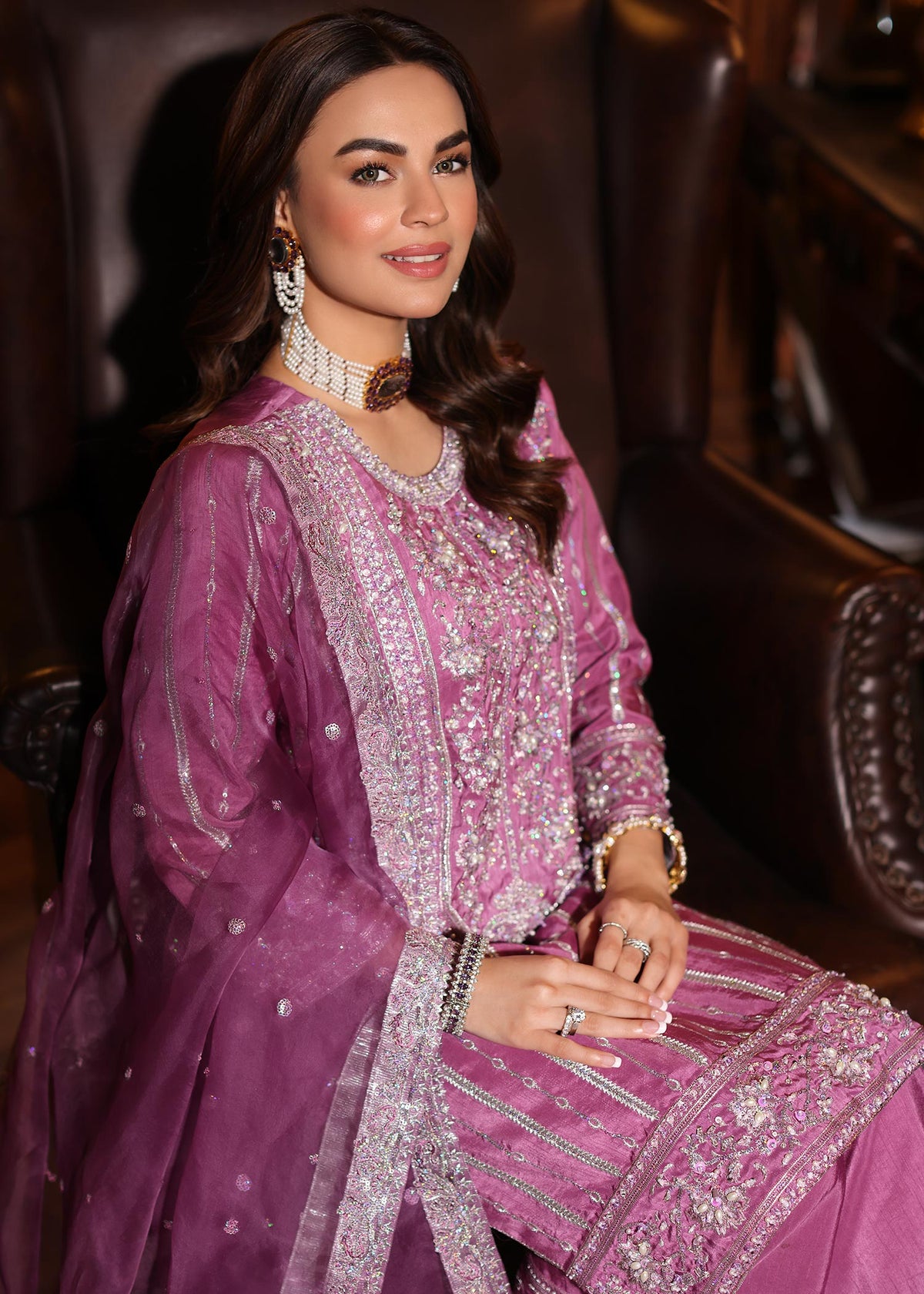 Waqas Shah | Meh-E-Nur | TULIP by Waqas Shah - Designer Dress - Type: Ladies Clothes - Available at Libayah - 100% Original