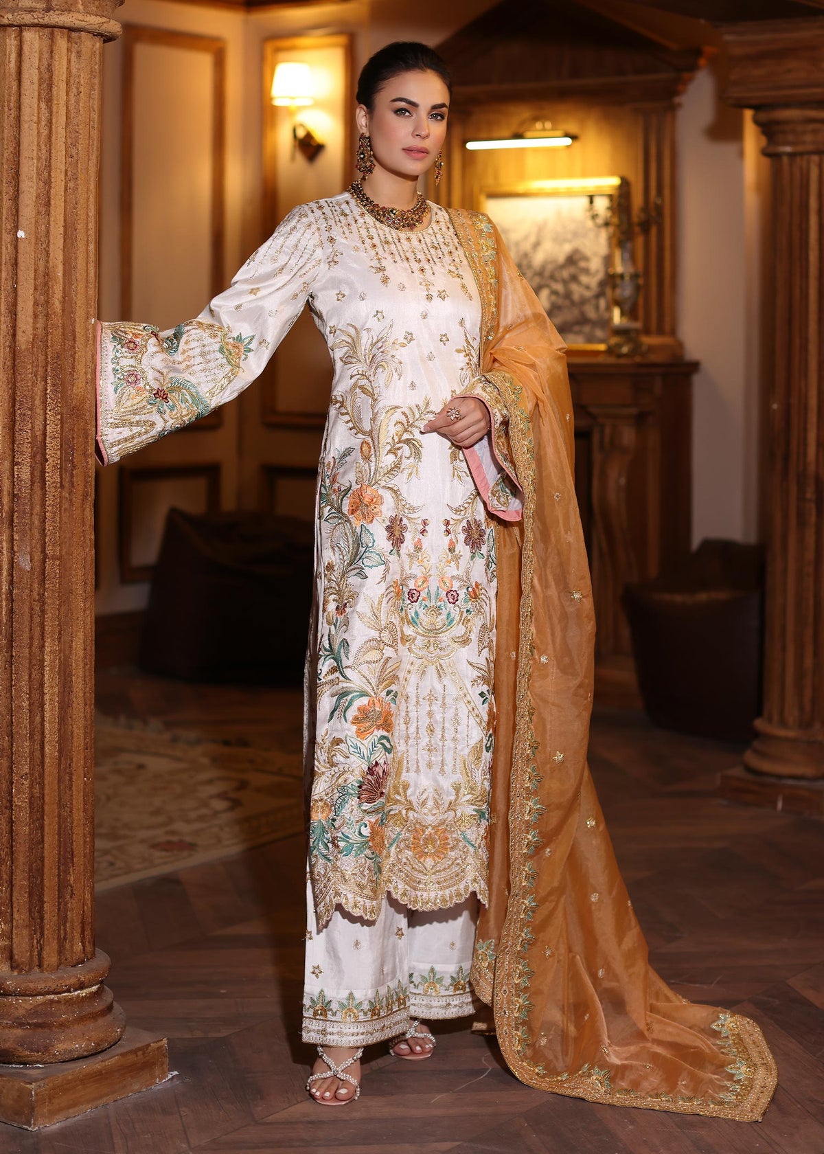 Waqas Shah | Meh-E-Nur | AMELIA by Waqas Shah - Designer Dress - Type: Ladies Clothes - Available at Libayah - 100% Original