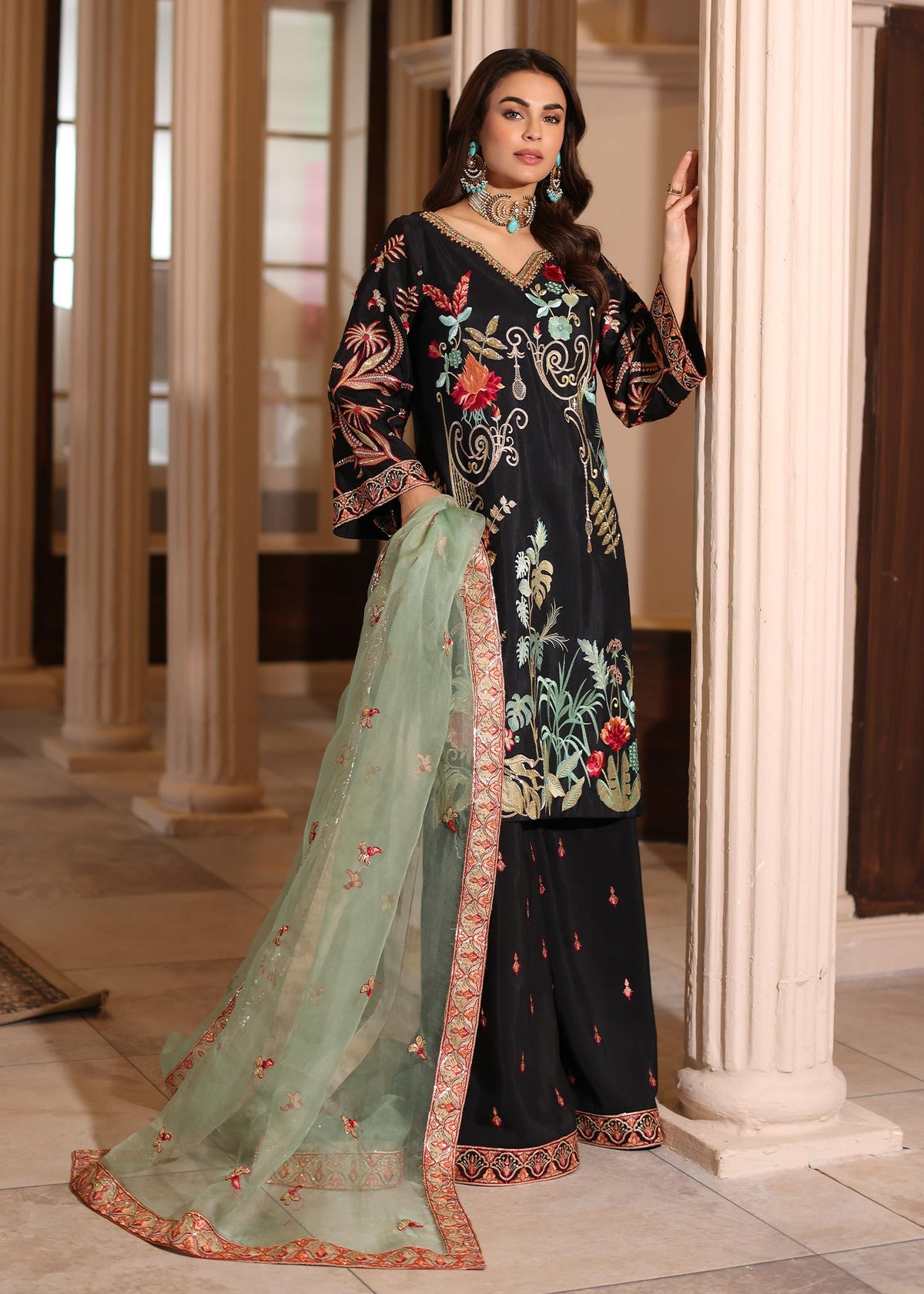 Waqas Shah | Meh-E-Nur | EMBER by Waqas Shah - Designer Dress - Type: Ladies Clothes - Available at Libayah - 100% Original