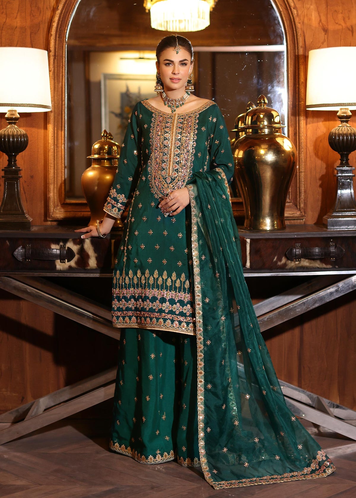 Waqas Shah | Meh-E-Nur | DAYLILLY by Waqas Shah - Designer Dress - Type: Ladies Clothes - Available at Libayah - 100% Original