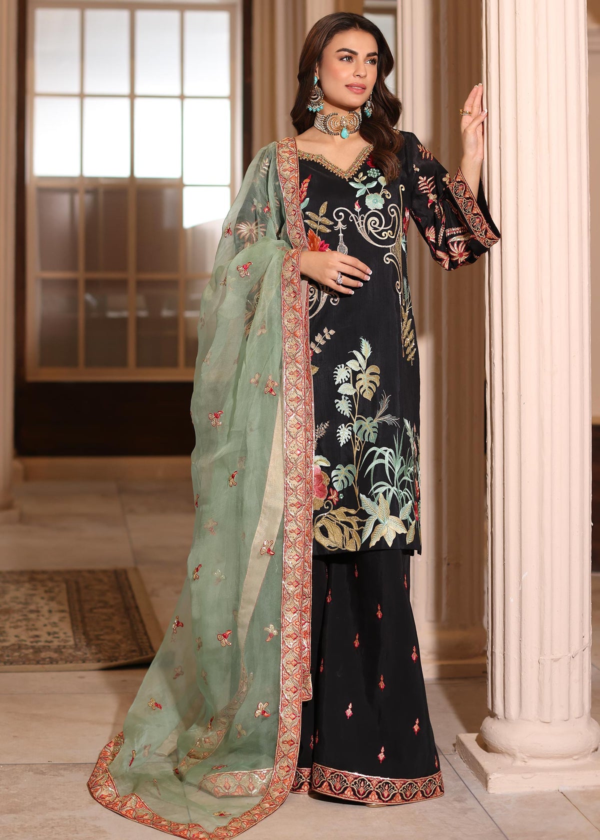 Waqas Shah | Meh-E-Nur | EMBER by Waqas Shah - Designer Dress - Type: Ladies Clothes - Available at Libayah - 100% Original