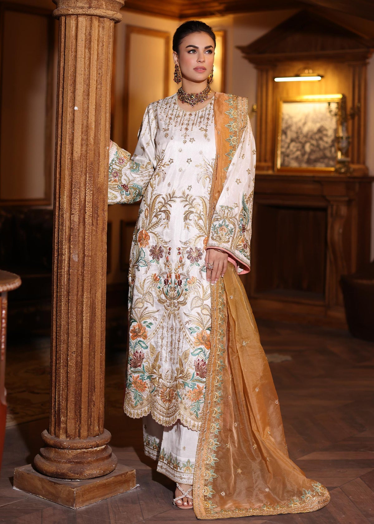 Waqas Shah | Meh-E-Nur | AMELIA by Waqas Shah - Designer Dress - Type: Ladies Clothes - Available at Libayah - 100% Original