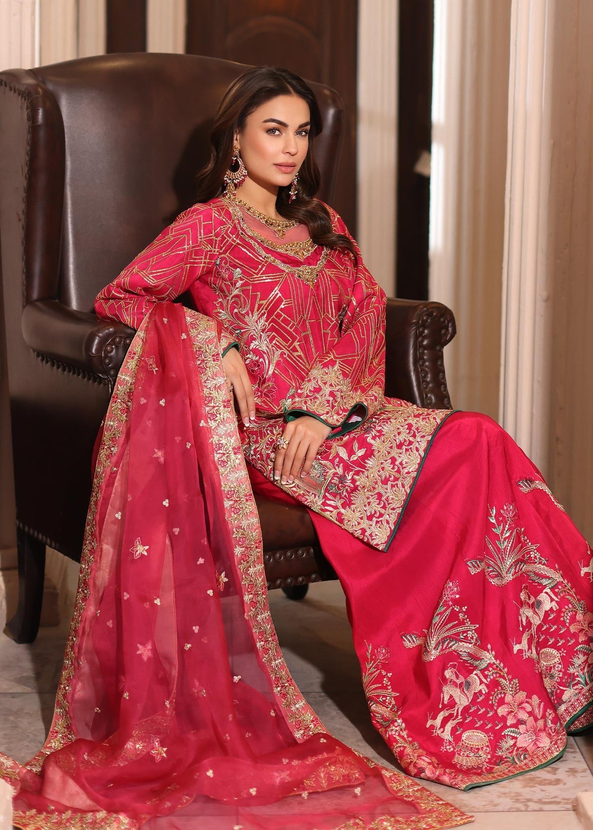 Waqas Shah | Meh-E-Nur | TOPAZ by Waqas Shah - Designer Dress - Type: Ladies Clothes - Available at Libayah - 100% Original