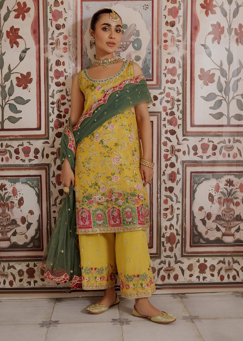 Mahgul | Portraits of Anaya | Marigold by Mahgul - Designer Dress - Type: Ladies Clothes - Available at Libayah - 100% Original
