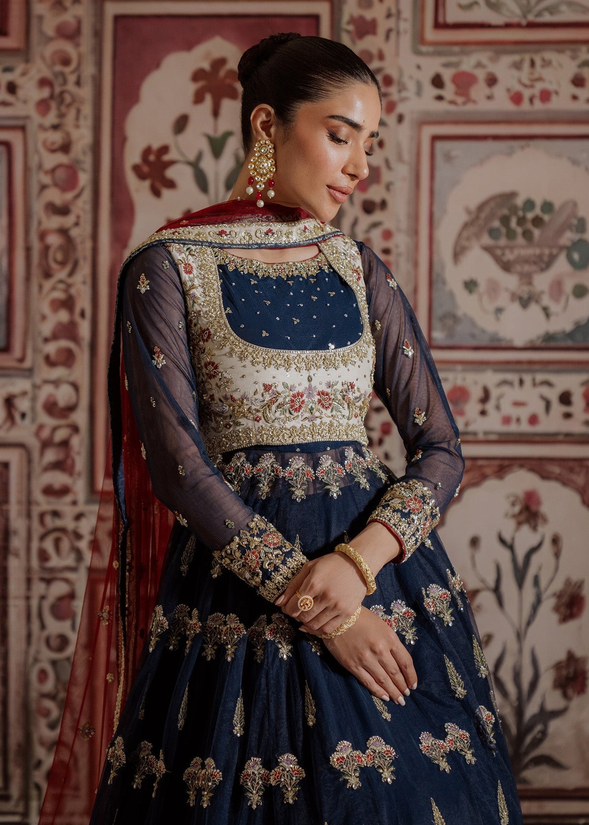 Mahgul | Portraits of Anaya | Mughal Eve by Mahgul - Designer Dress - Type: Ladies Clothes - Available at Libayah - 100% Original