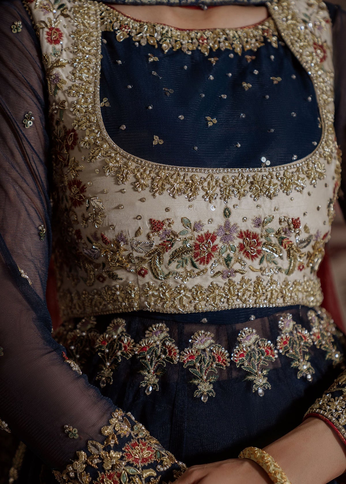 Mahgul | Portraits of Anaya | Mughal Eve by Mahgul - Designer Dress - Type: Ladies Clothes - Available at Libayah - 100% Original