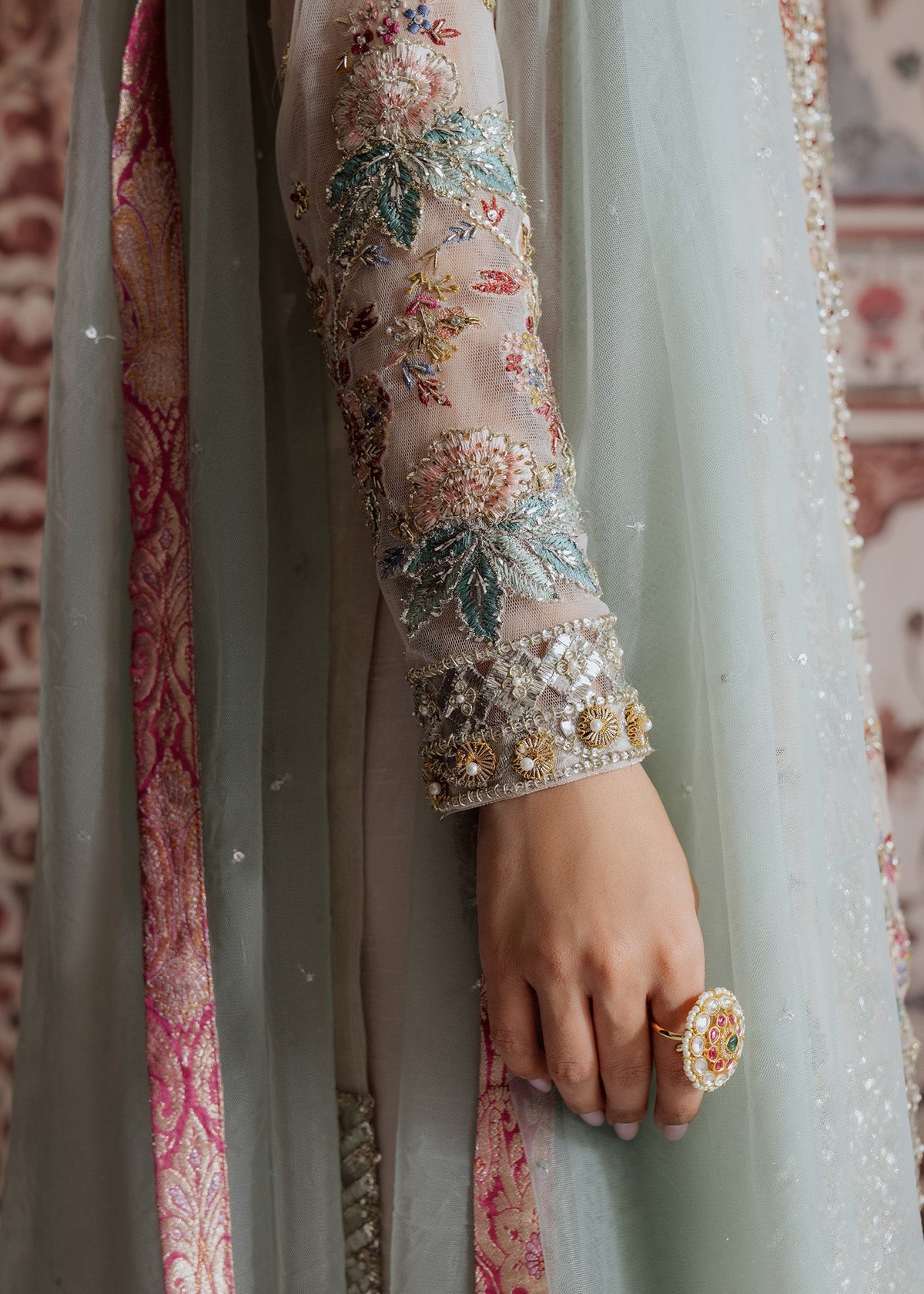 Mahgul | Portraits of Anaya | White Garden by Mahgul - Designer Dress - Type: Ladies Clothes - Available at Libayah - 100% Original