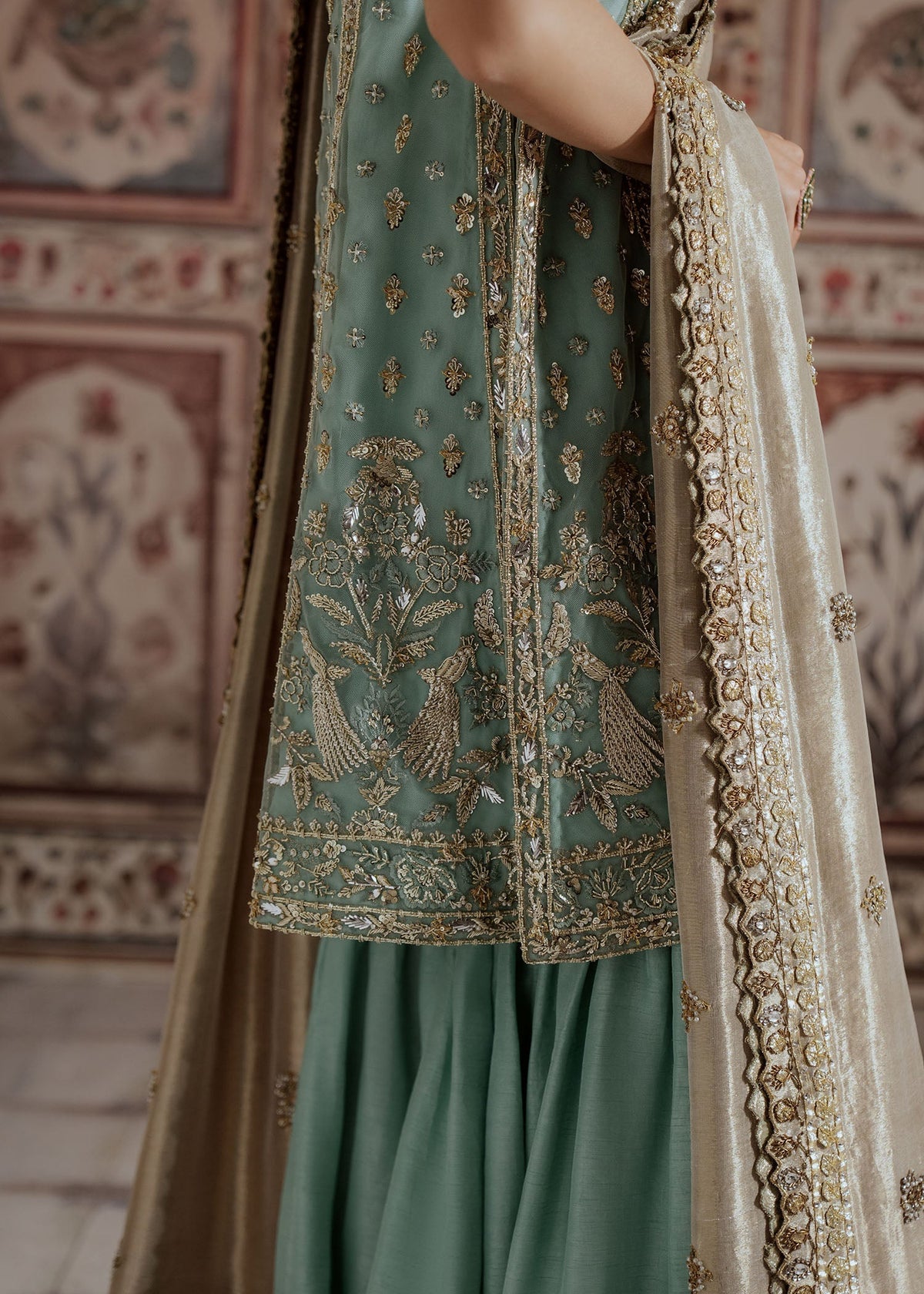 Mahgul | Portraits of Anaya | Turqoise Sea by Mahgul - Designer Dress - Type: Ladies Clothes - Available at Libayah - 100% Original